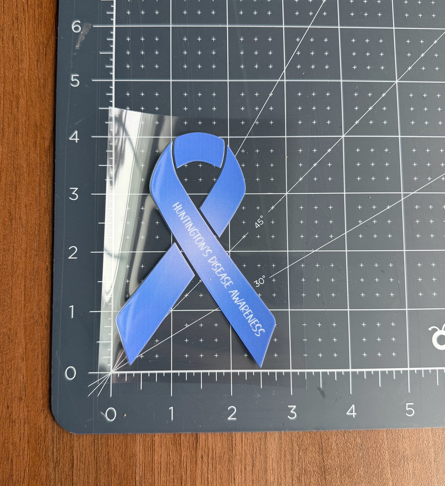 Huntington's Disease Awareness Ribbon Car Decal