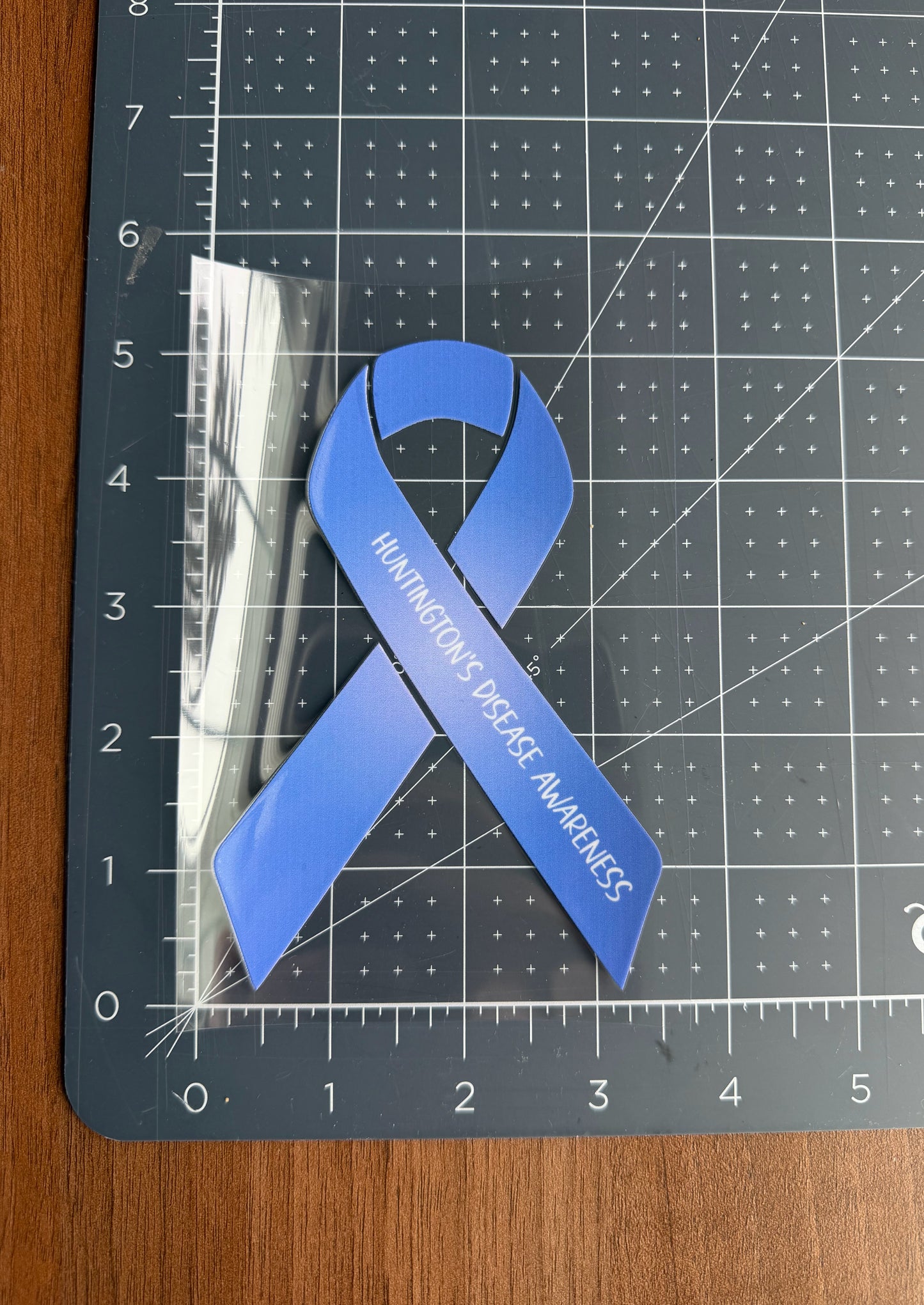 Huntington's Disease Awareness Ribbon Car Decal