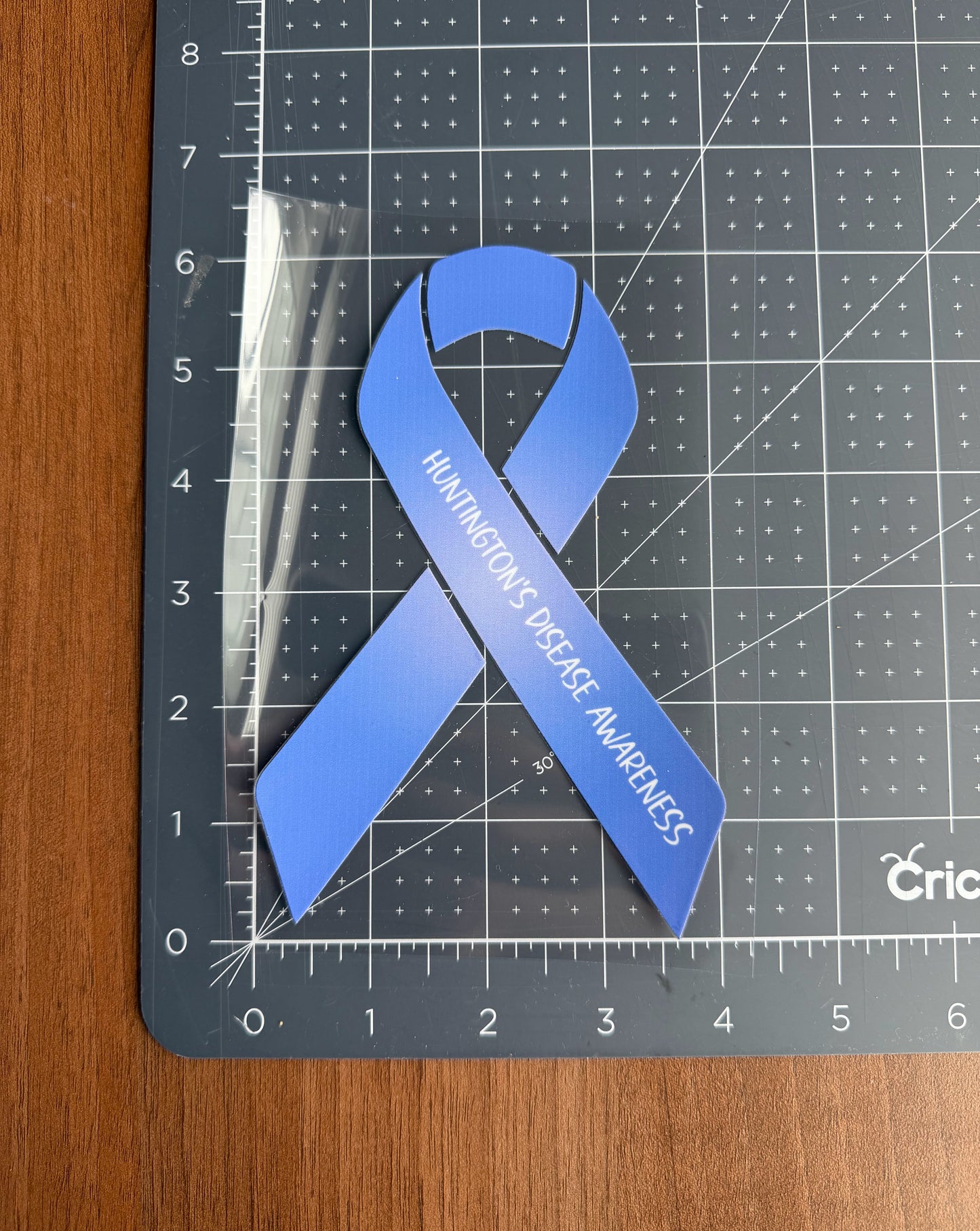 Huntington's Disease Awareness Ribbon Car Decal