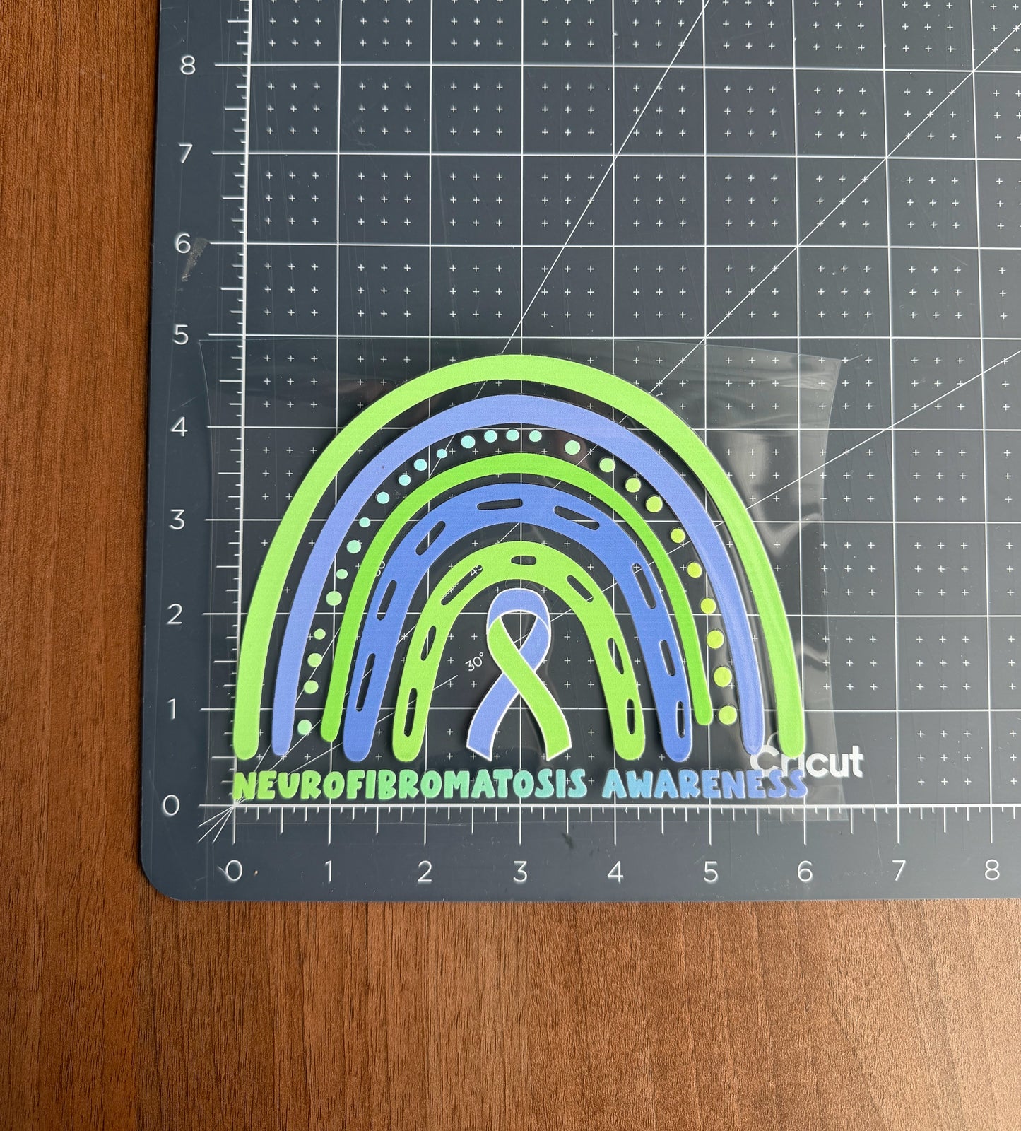 Neurofibromatosis Awareness Rainbow Car Decal