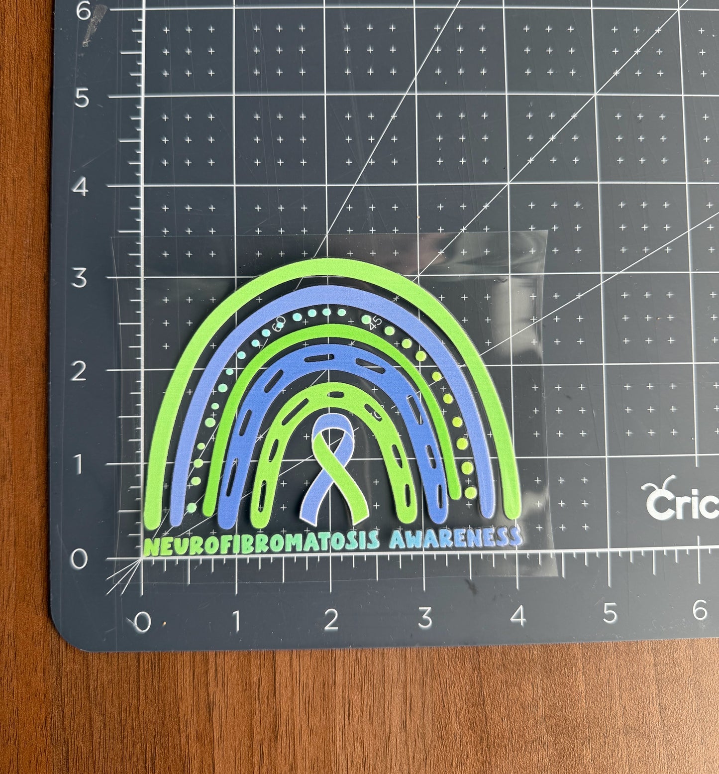 Neurofibromatosis Awareness Rainbow Car Decal