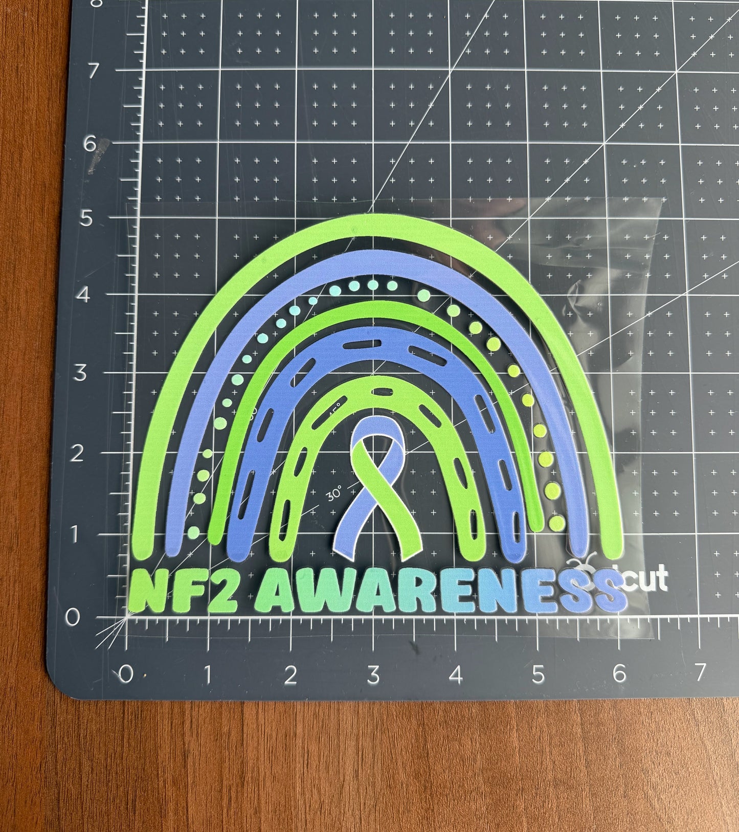 NF2 Awareness Rainbow Car Decal | Neurofibromatosis Type 2