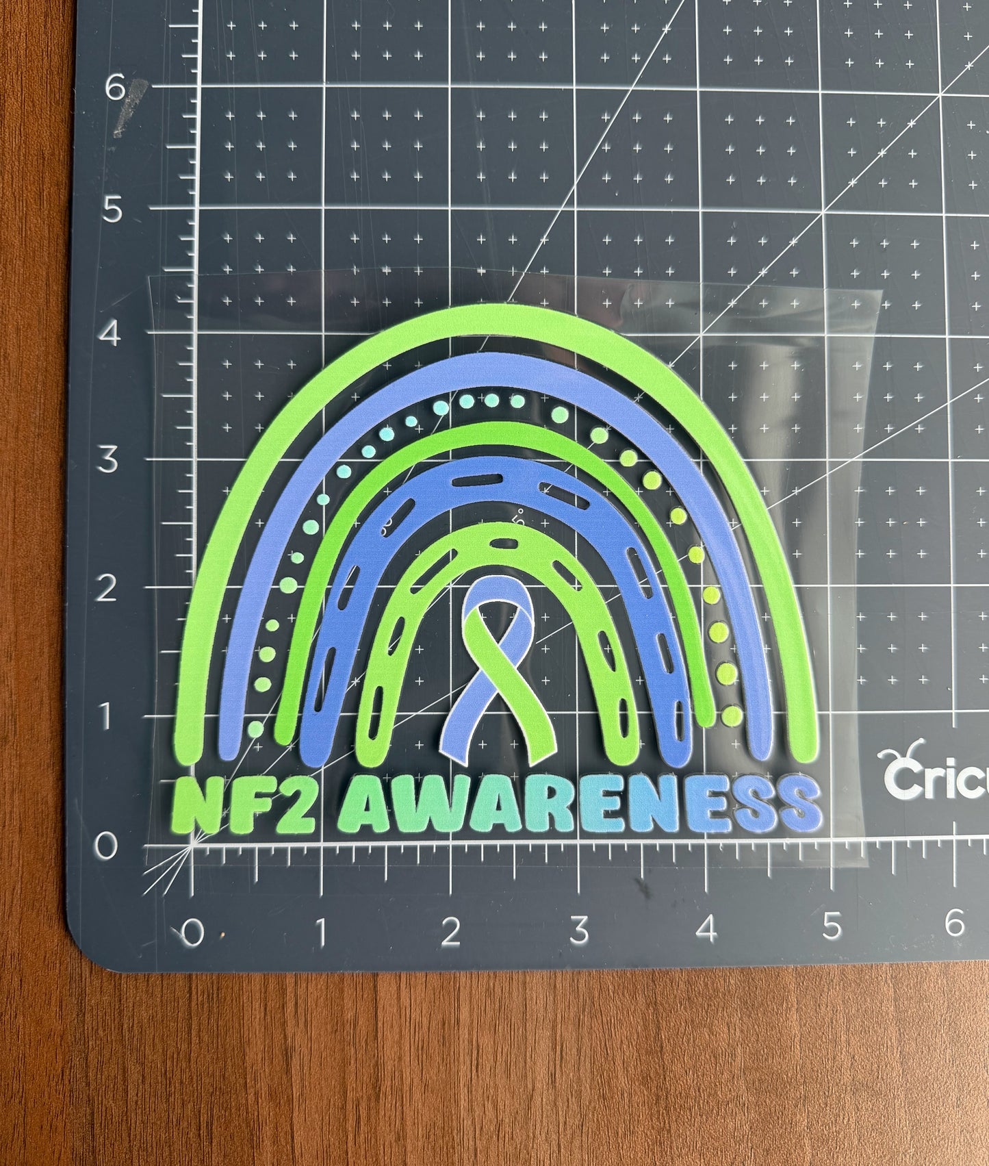 NF2 Awareness Rainbow Car Decal | Neurofibromatosis Type 2