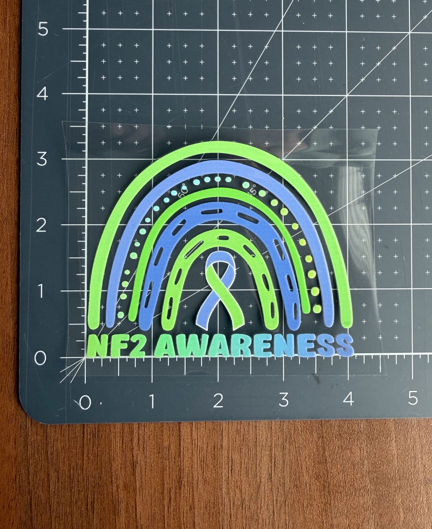 NF2 Awareness Rainbow Car Decal | Neurofibromatosis Type 2