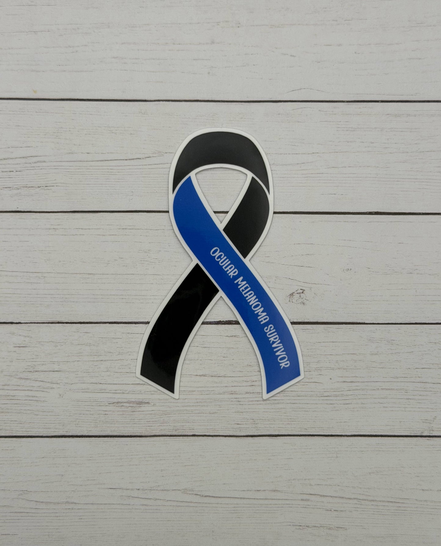 Ocular Melanoma Survivor Ribbon Sticker or Magnet