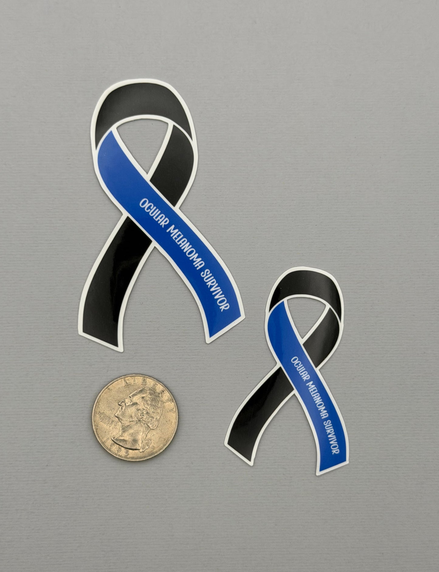 Ocular Melanoma Survivor Ribbon Sticker or Magnet