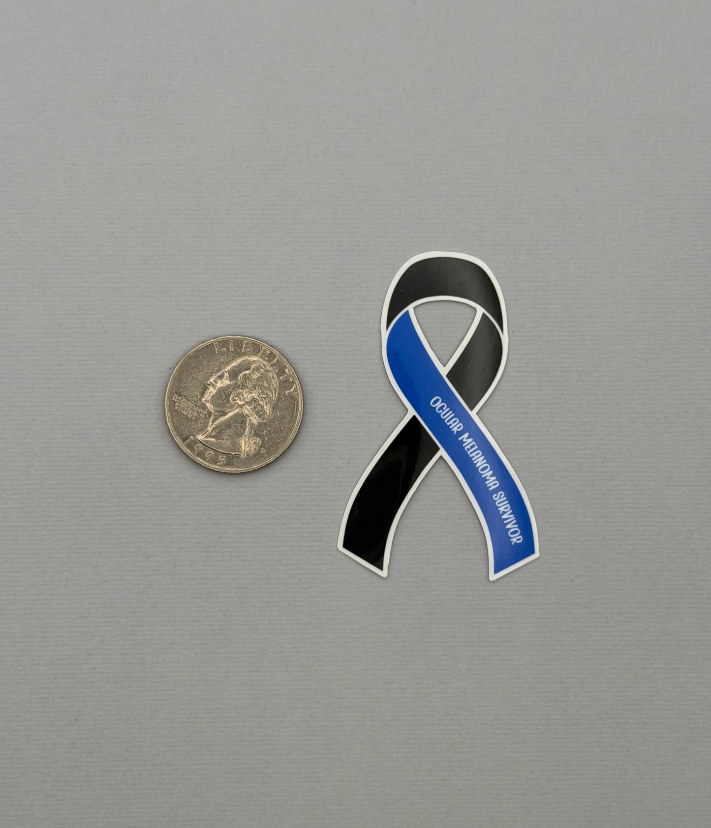 Ocular Melanoma Survivor Ribbon Sticker or Magnet
