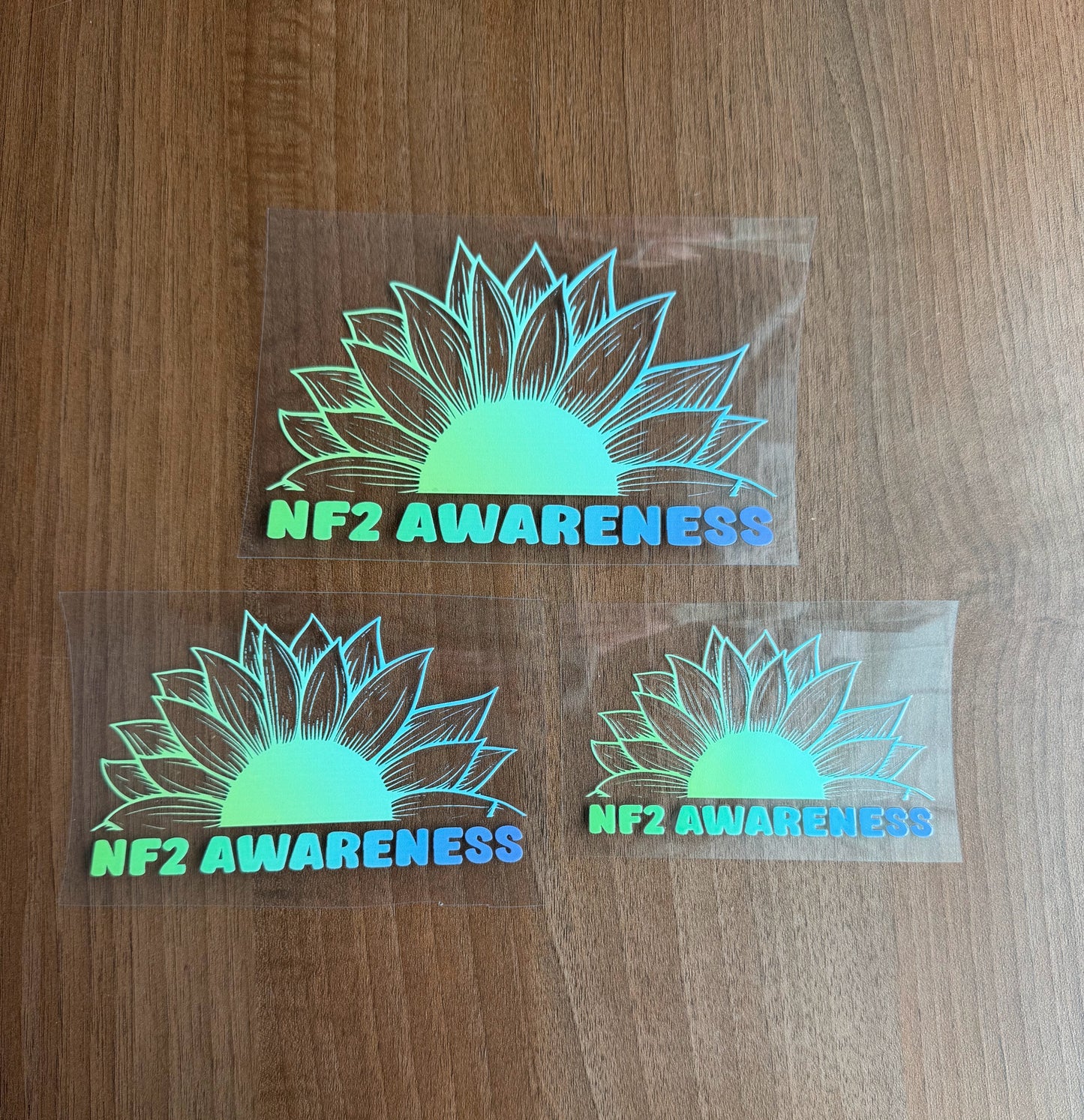 NF2 Awareness Sunflower Car Decal | Neurofibromatosis Type 2
