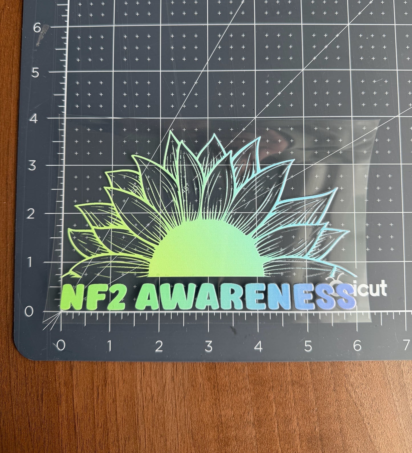 NF2 Awareness Sunflower Car Decal | Neurofibromatosis Type 2
