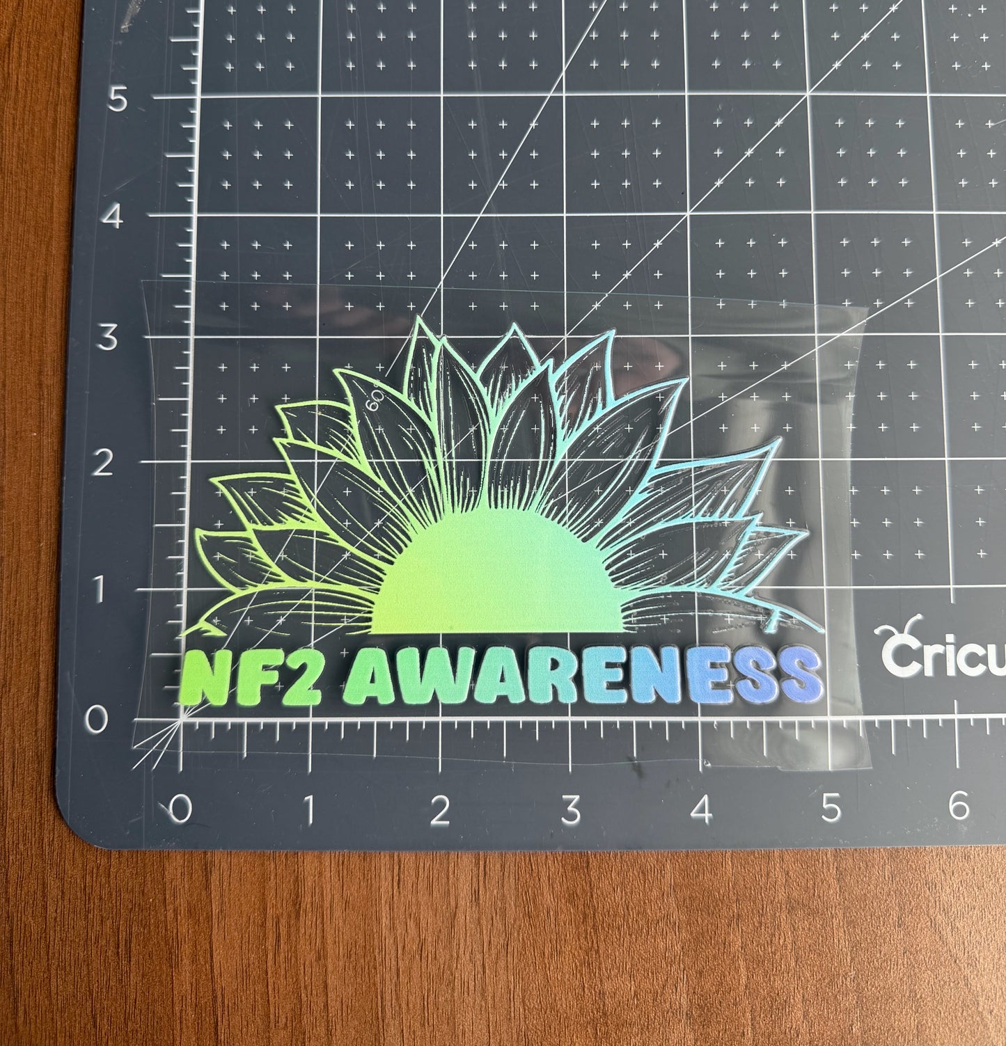 NF2 Awareness Sunflower Car Decal | Neurofibromatosis Type 2