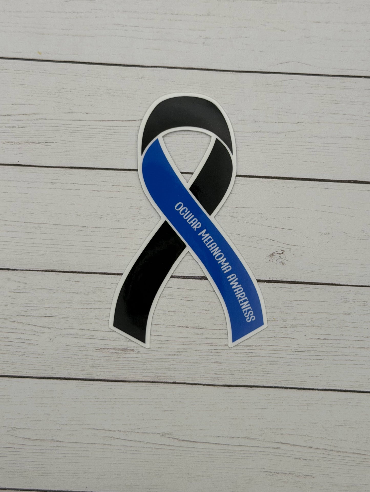 Ocular Melanoma Awareness Ribbon Sticker or Magnet