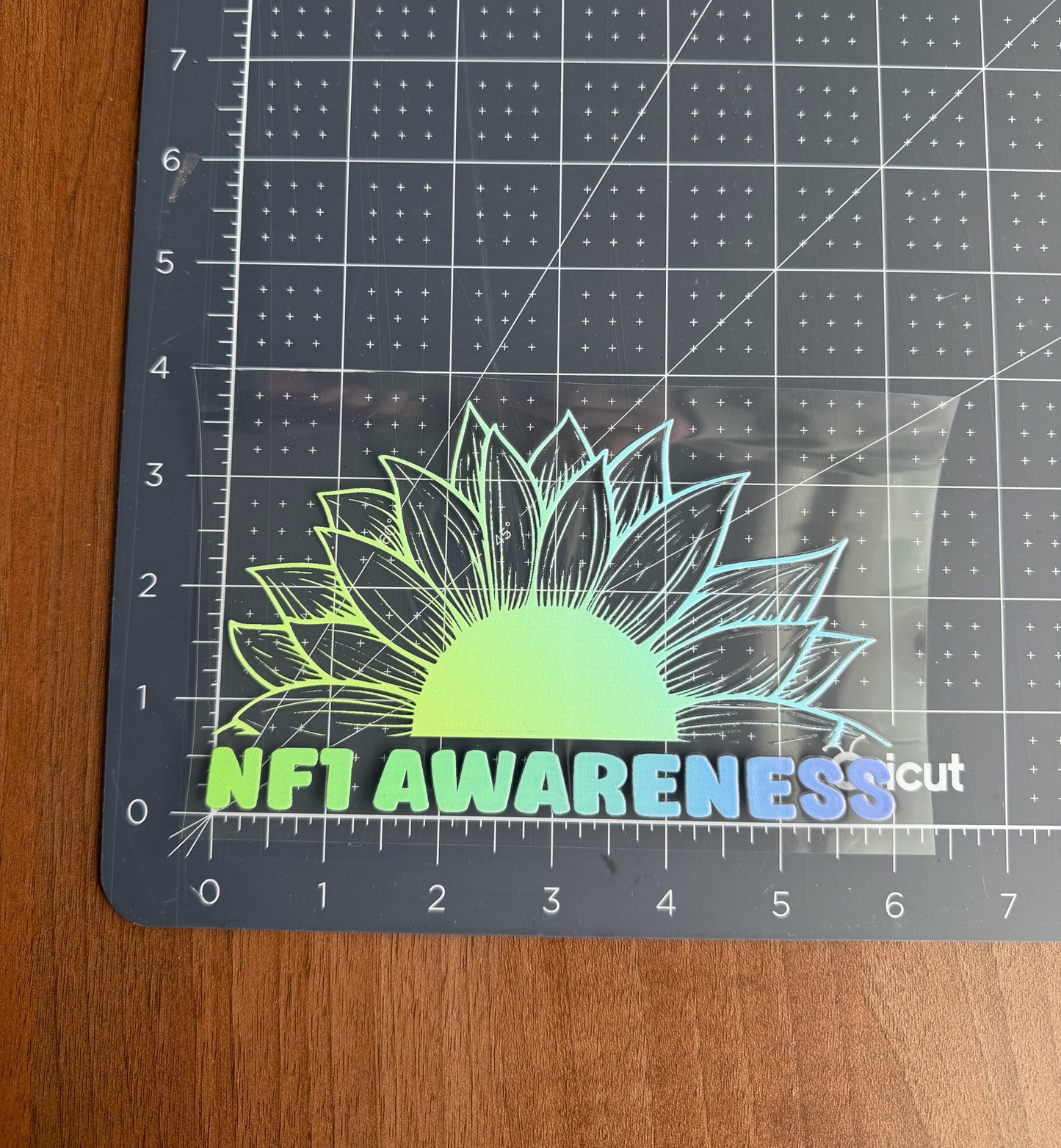 NF1 Awareness Sunflower Car Decal | Neurofibromatosis Type 1