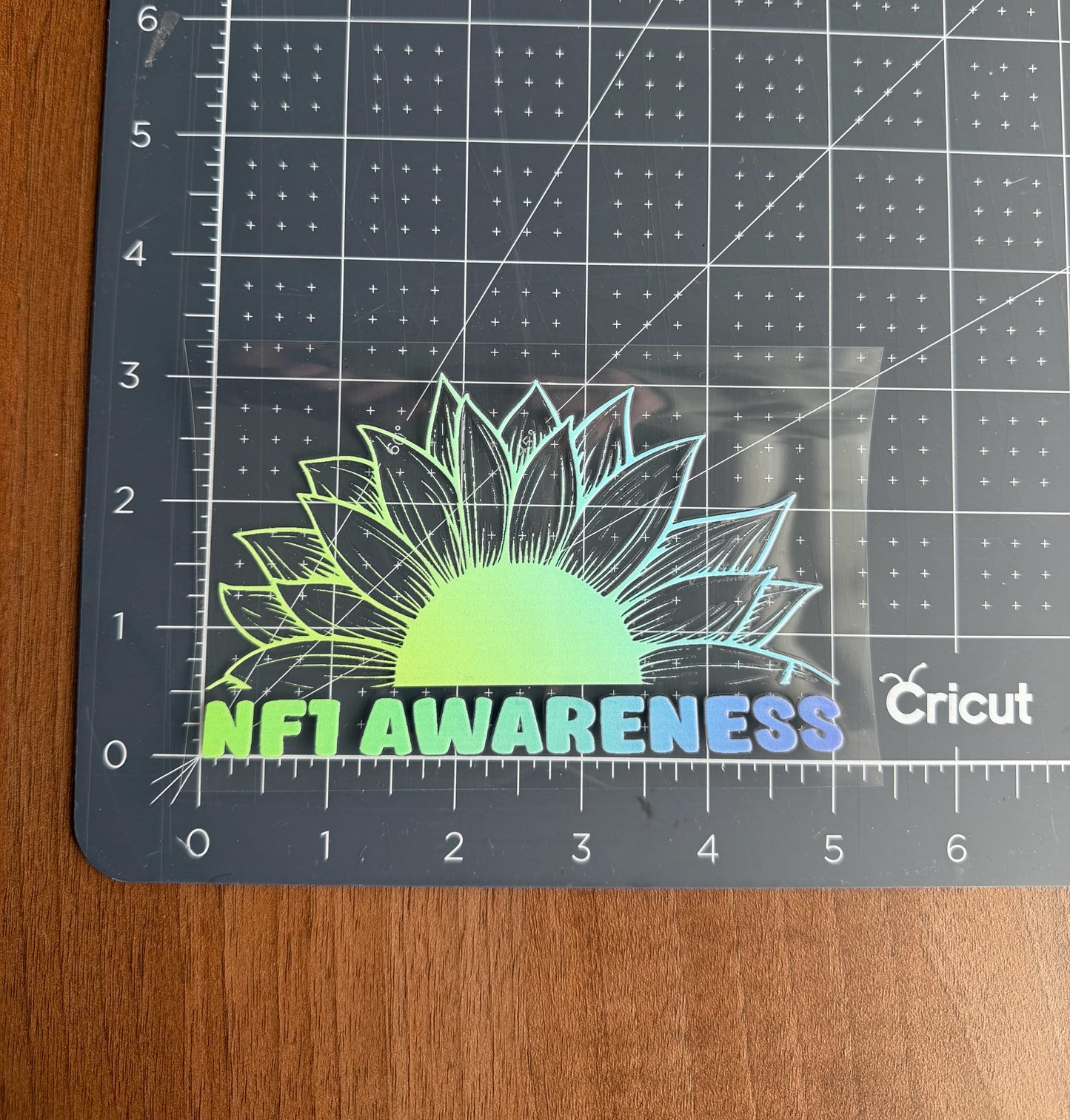 NF1 Awareness Sunflower Car Decal | Neurofibromatosis Type 1