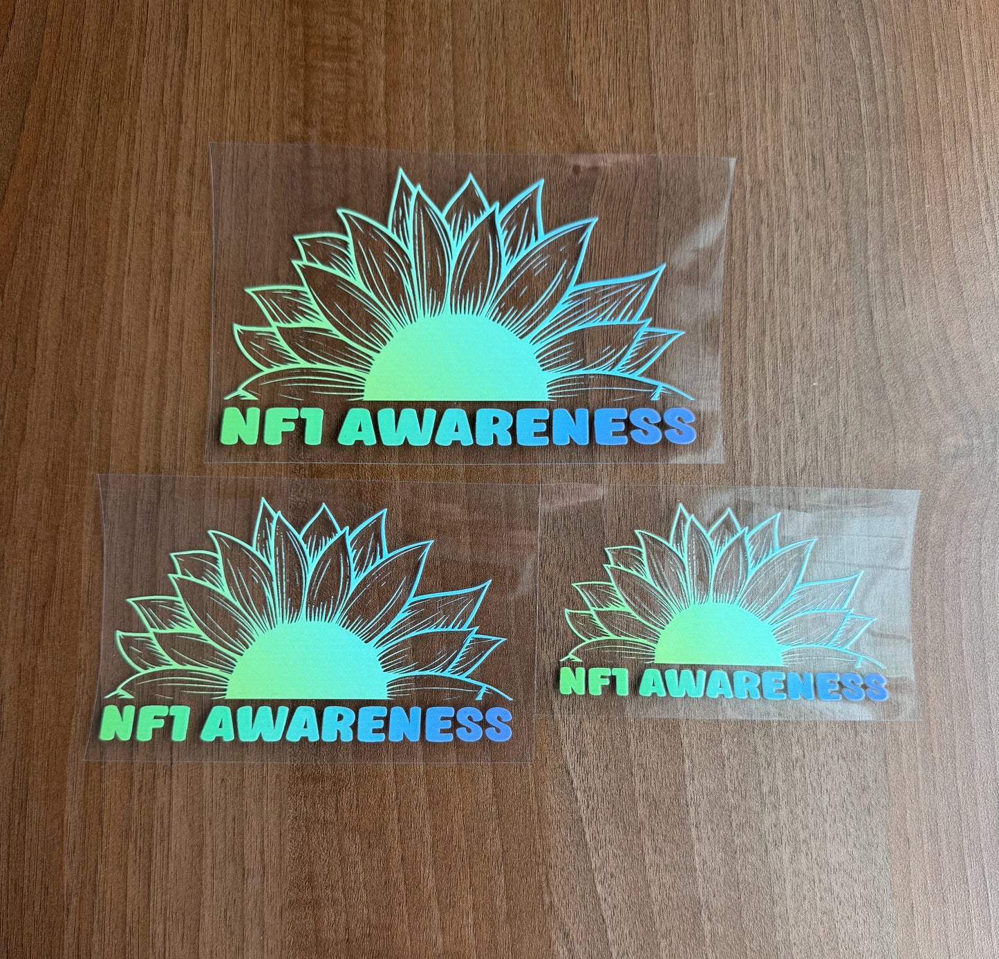 NF1 Awareness Sunflower Car Decal | Neurofibromatosis Type 1