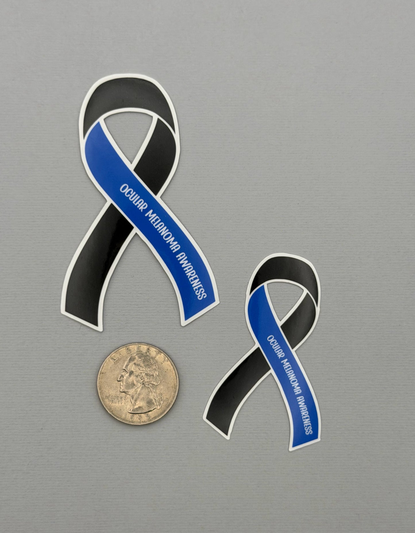 Ocular Melanoma Awareness Ribbon Sticker or Magnet