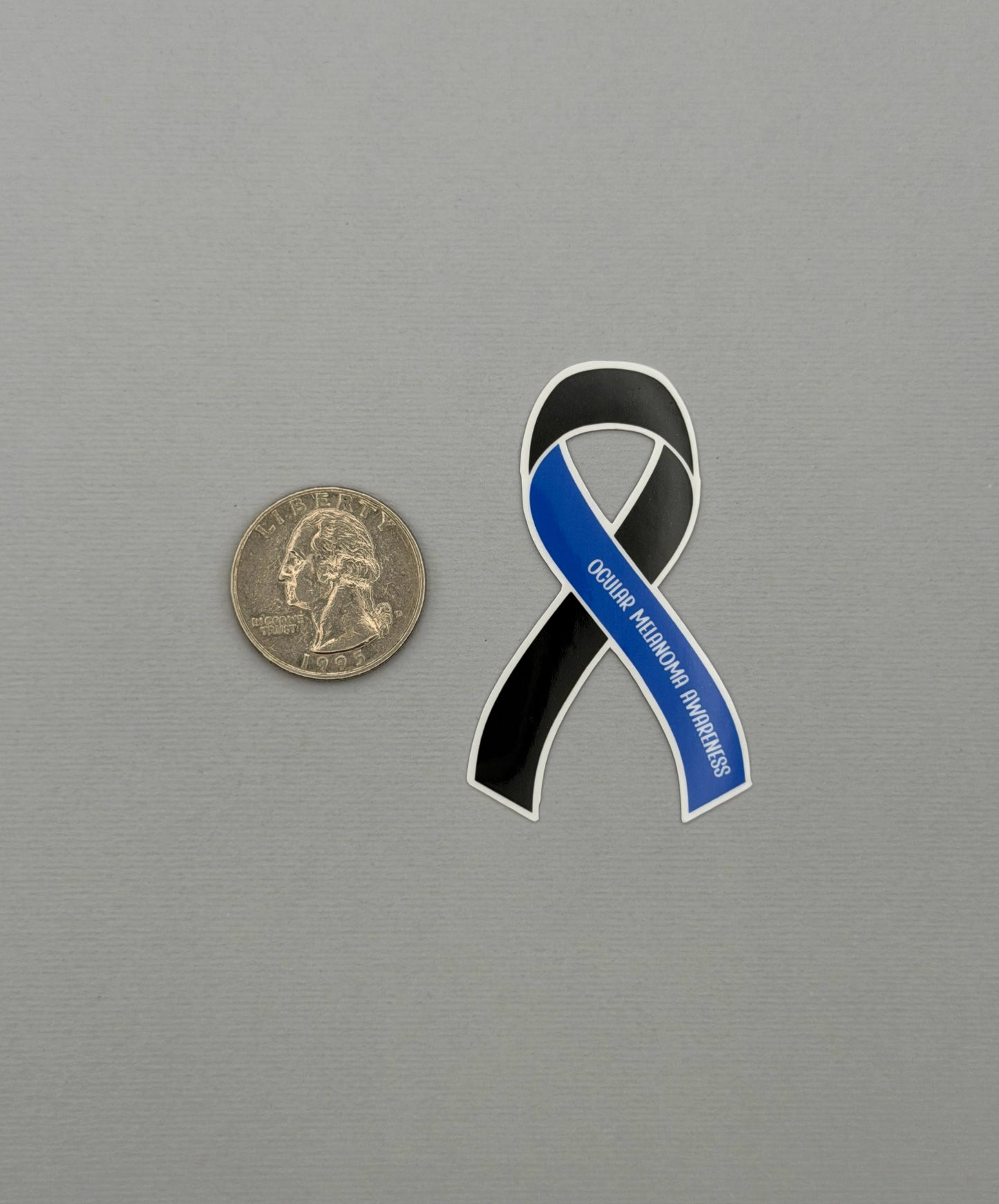 Ocular Melanoma Awareness Ribbon Sticker or Magnet