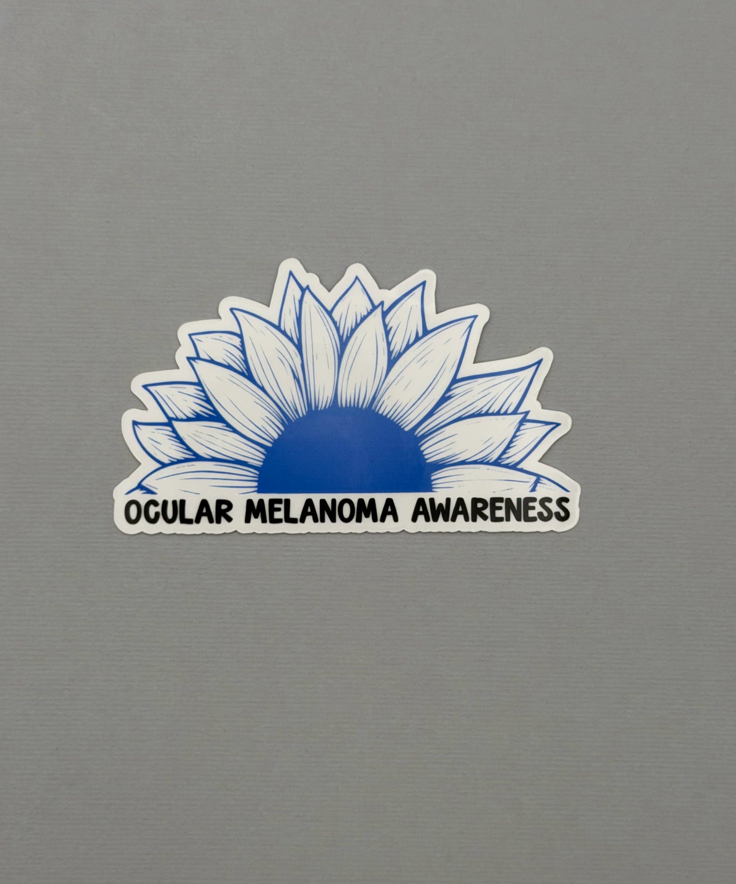 Ocular Melanoma Awareness Sunflower Sticker or Magnet