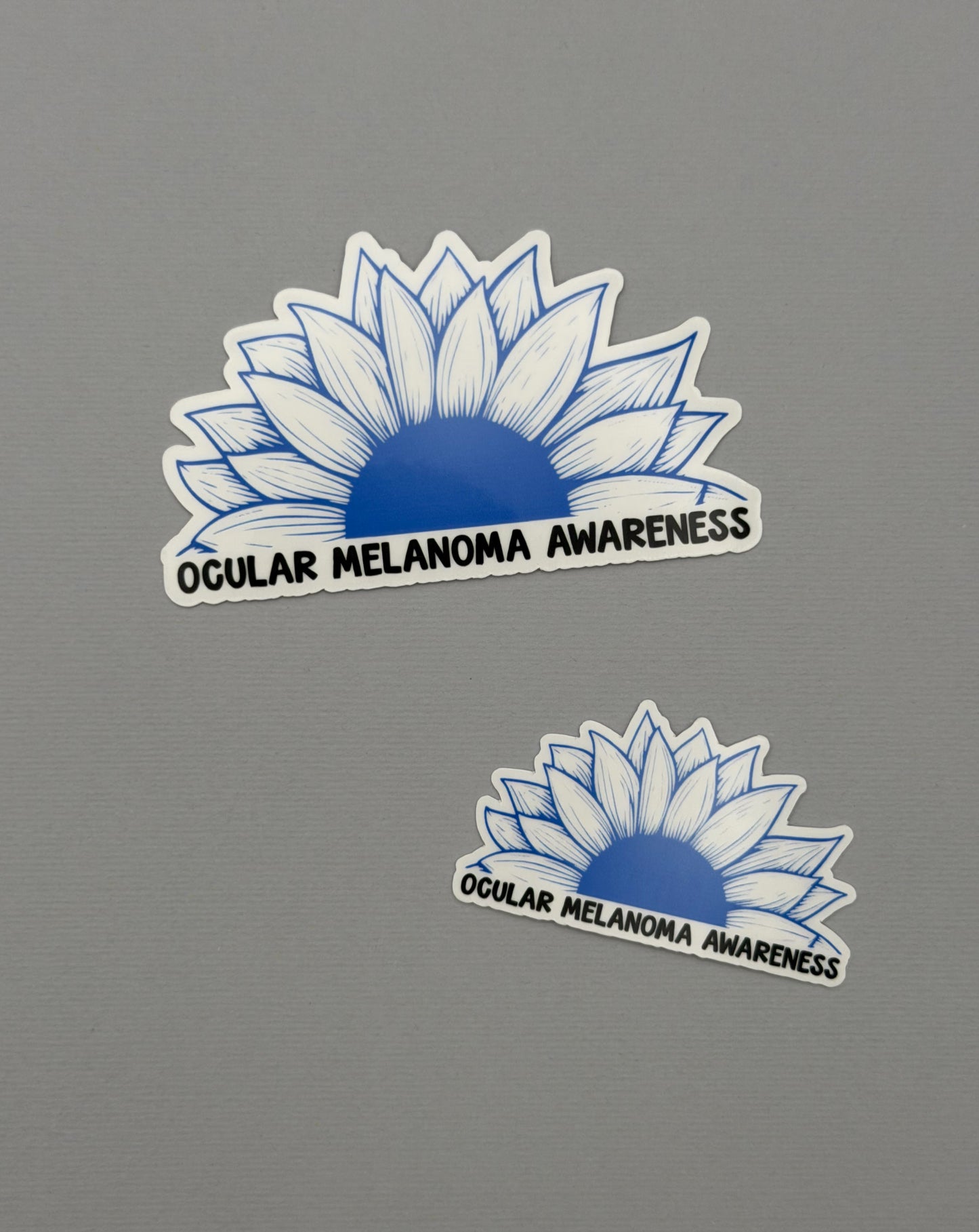 Ocular Melanoma Awareness Sunflower Sticker or Magnet