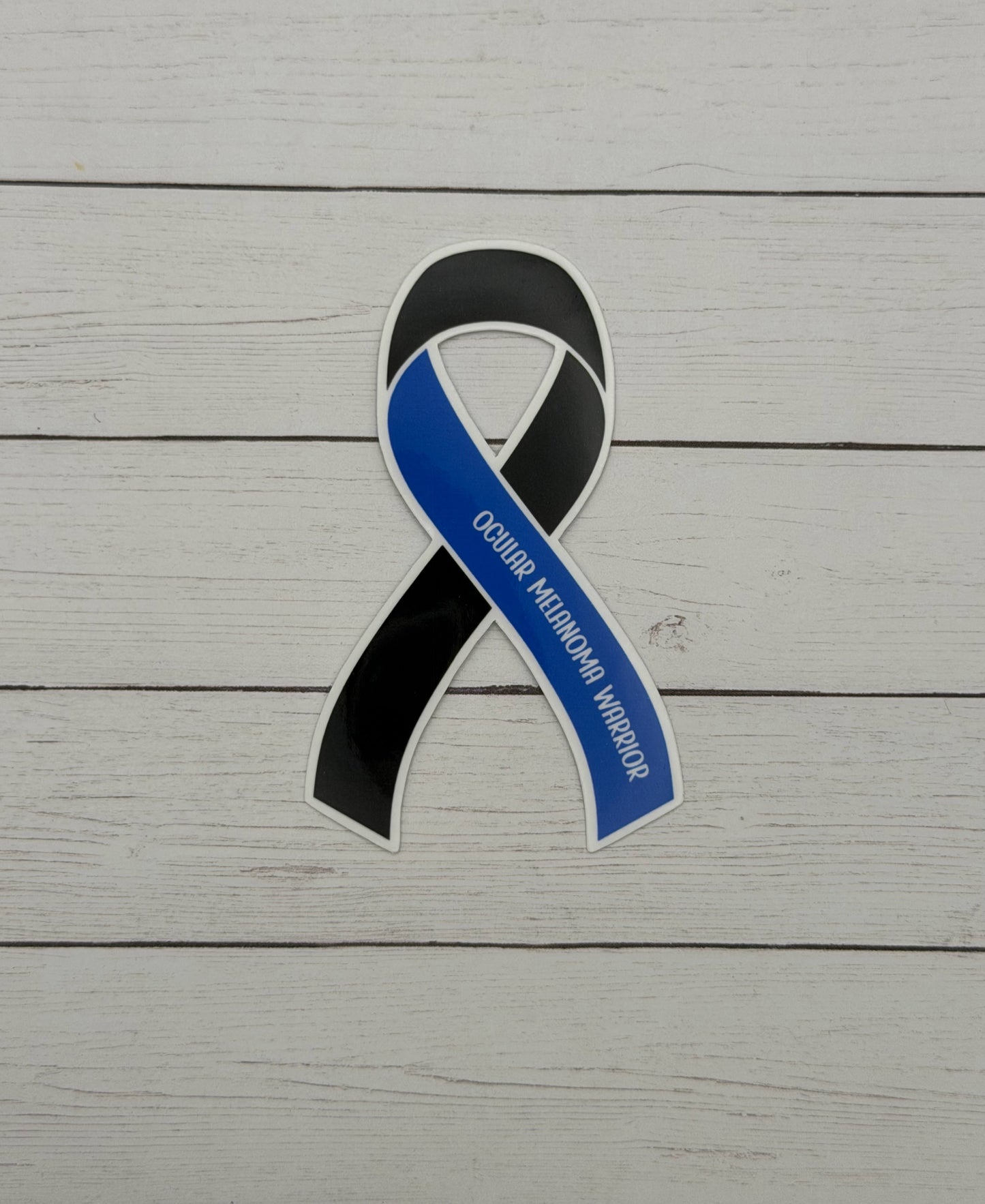 Ocular Melanoma Warrior Ribbon Sticker or Magnet