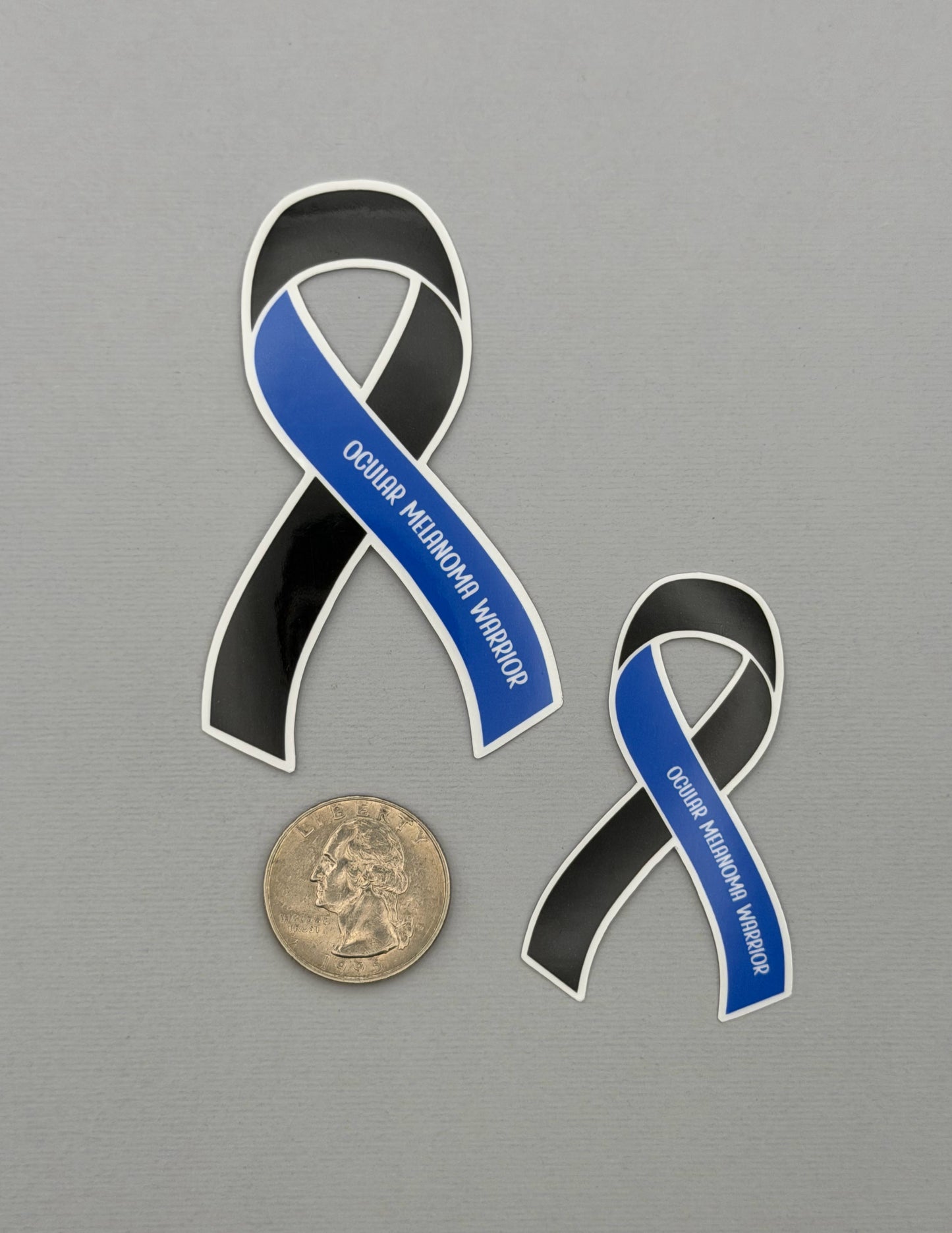 Ocular Melanoma Warrior Ribbon Sticker or Magnet