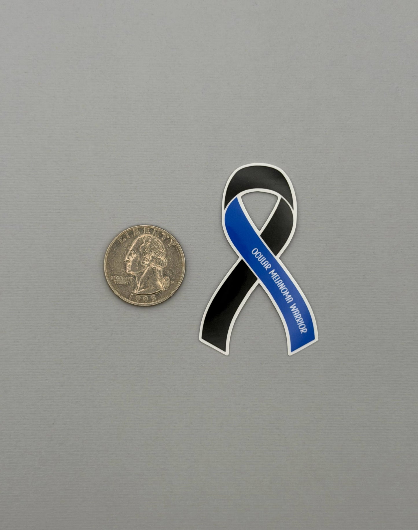 Ocular Melanoma Warrior Ribbon Sticker or Magnet