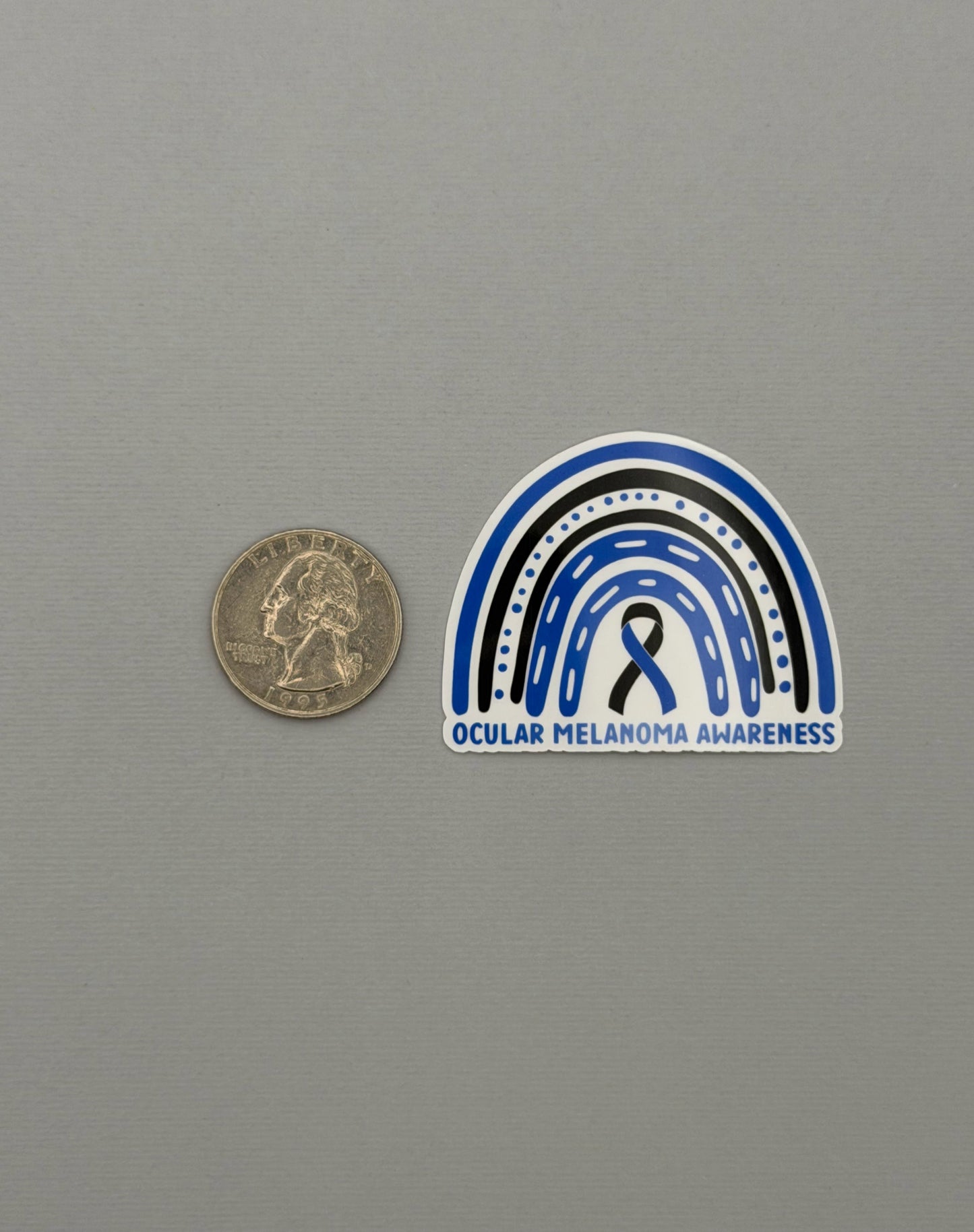 Ocular Melanoma Awareness Rainbow Sticker or Magnet