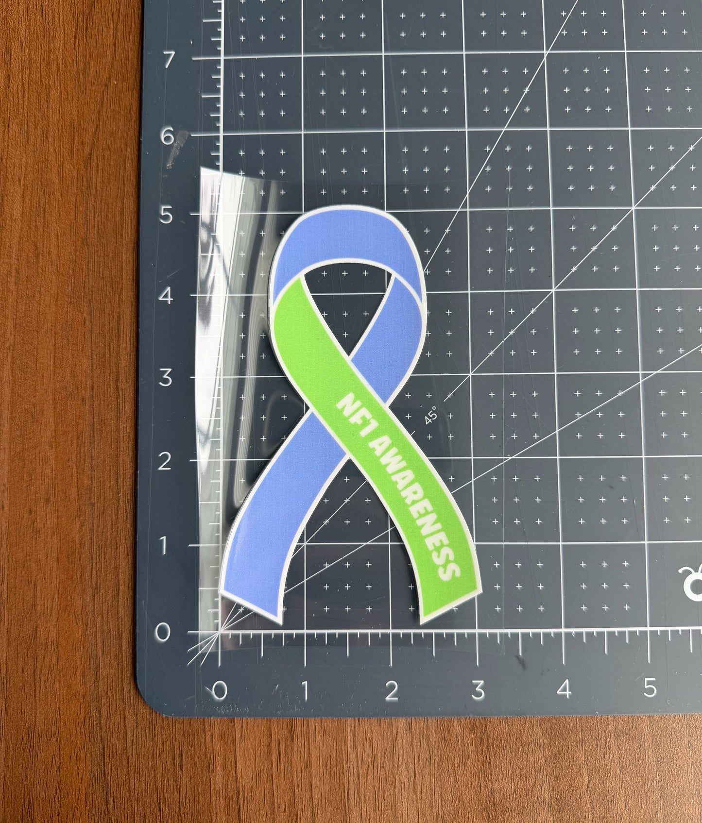NF1 Awareness Ribbon Car Decal | Neurofibromatosis Type 1