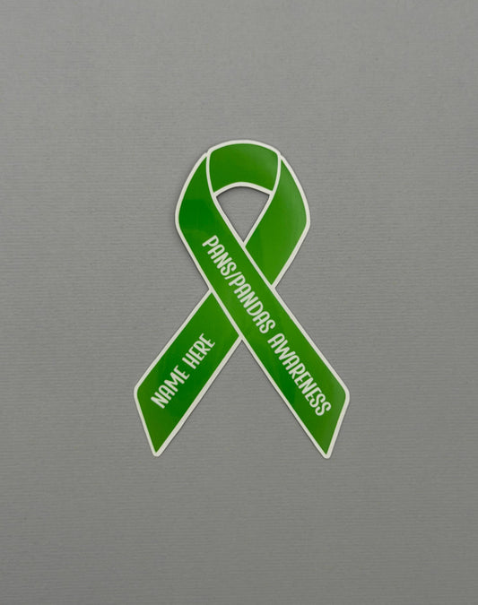PANS/PANDAS Awareness Custom Ribbon Sticker or Magnet