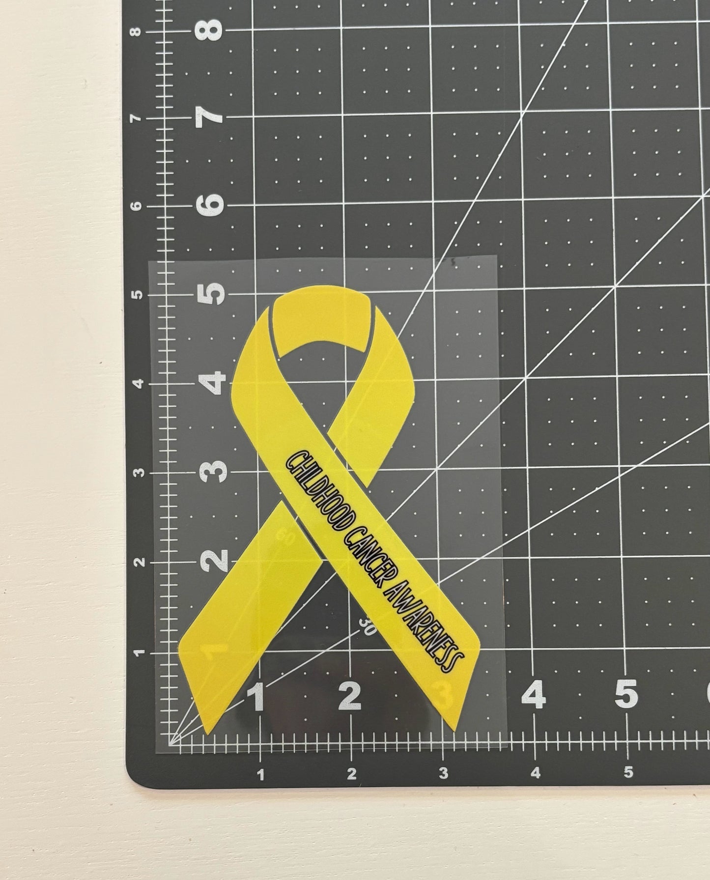 Childhood Cancer Awareness Ribbon Car Decal