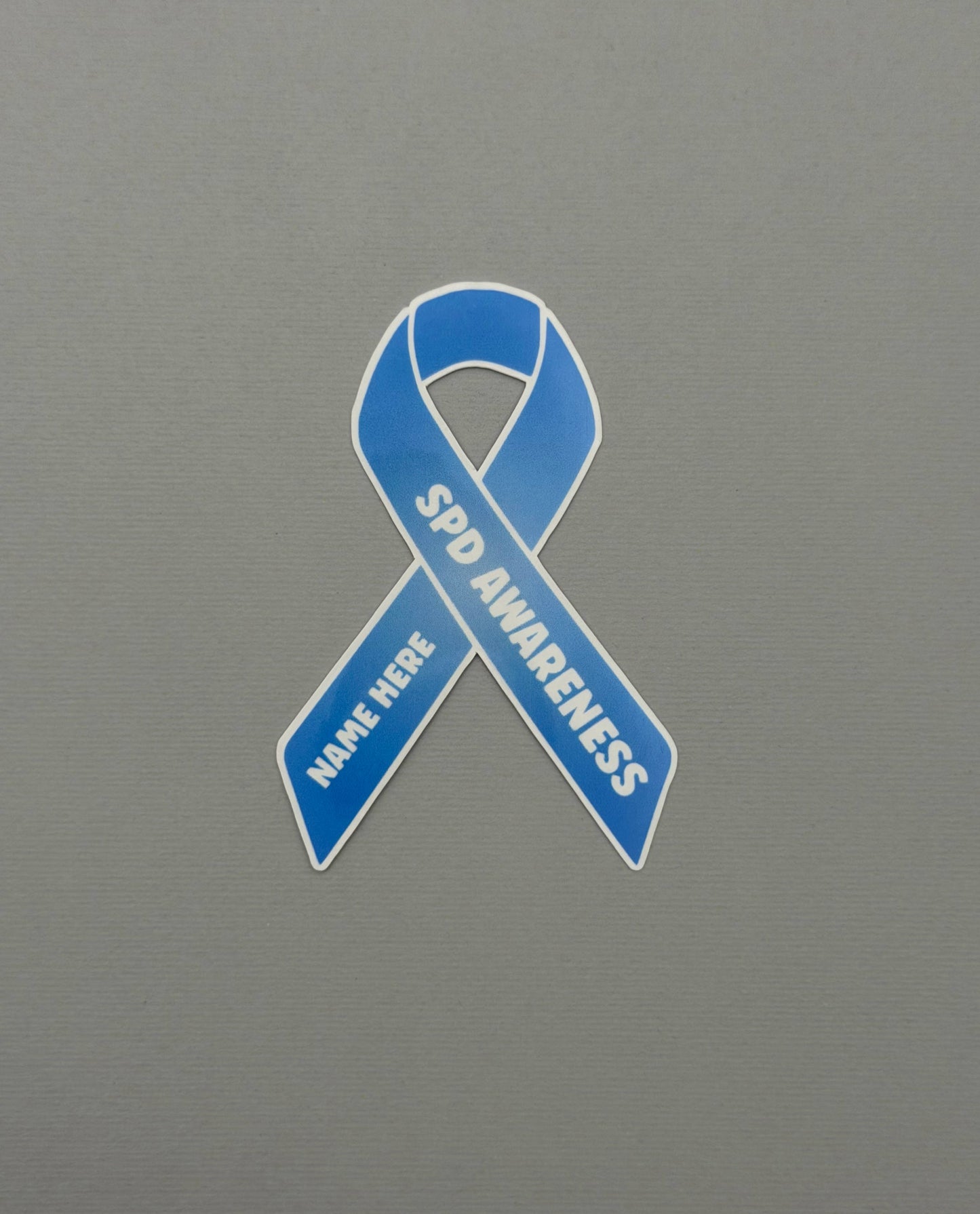 SPD Awareness Custom Ribbon Sticker or Magnet | Sensory Processing Disorder