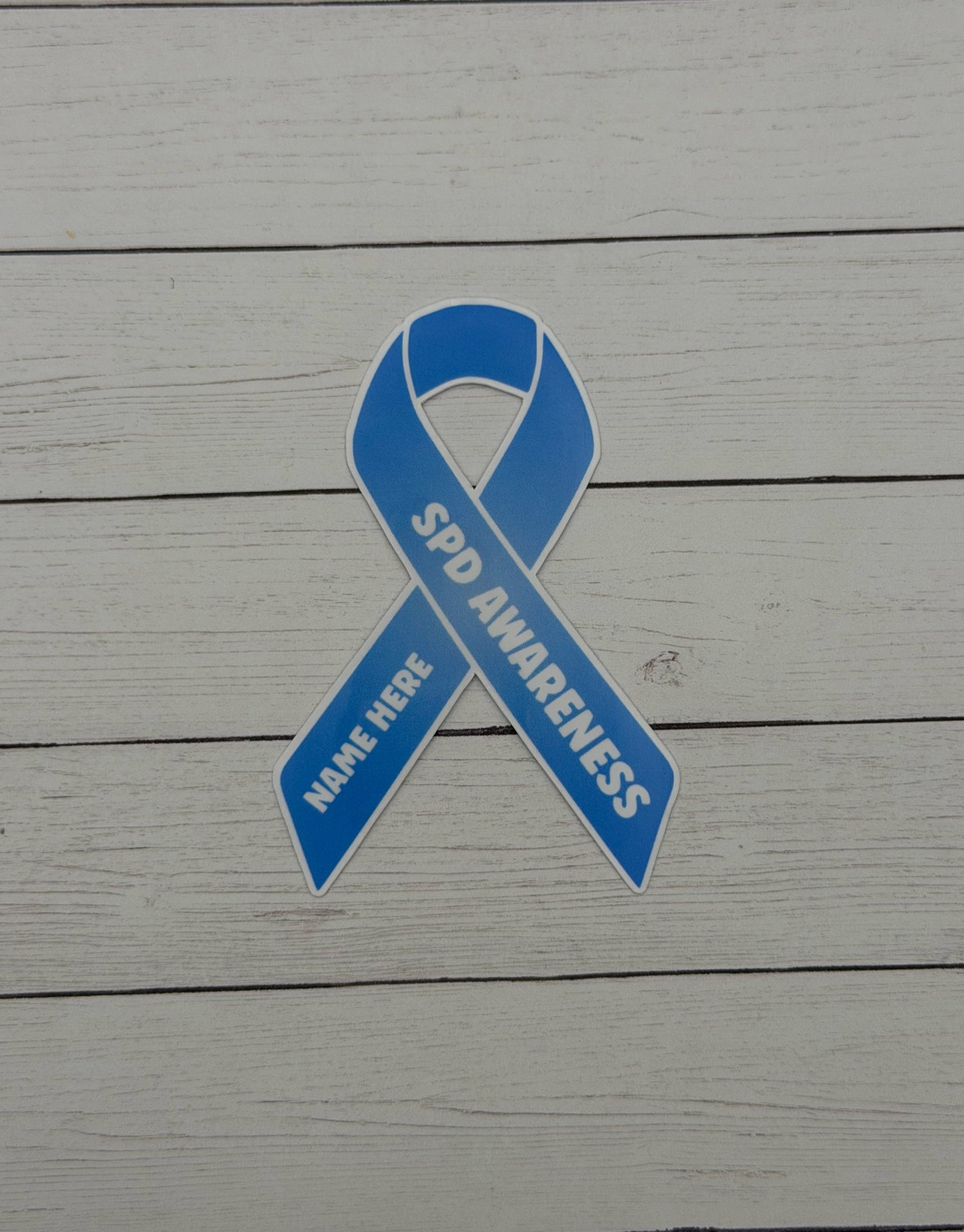 SPD Awareness Custom Ribbon Sticker or Magnet | Sensory Processing Disorder