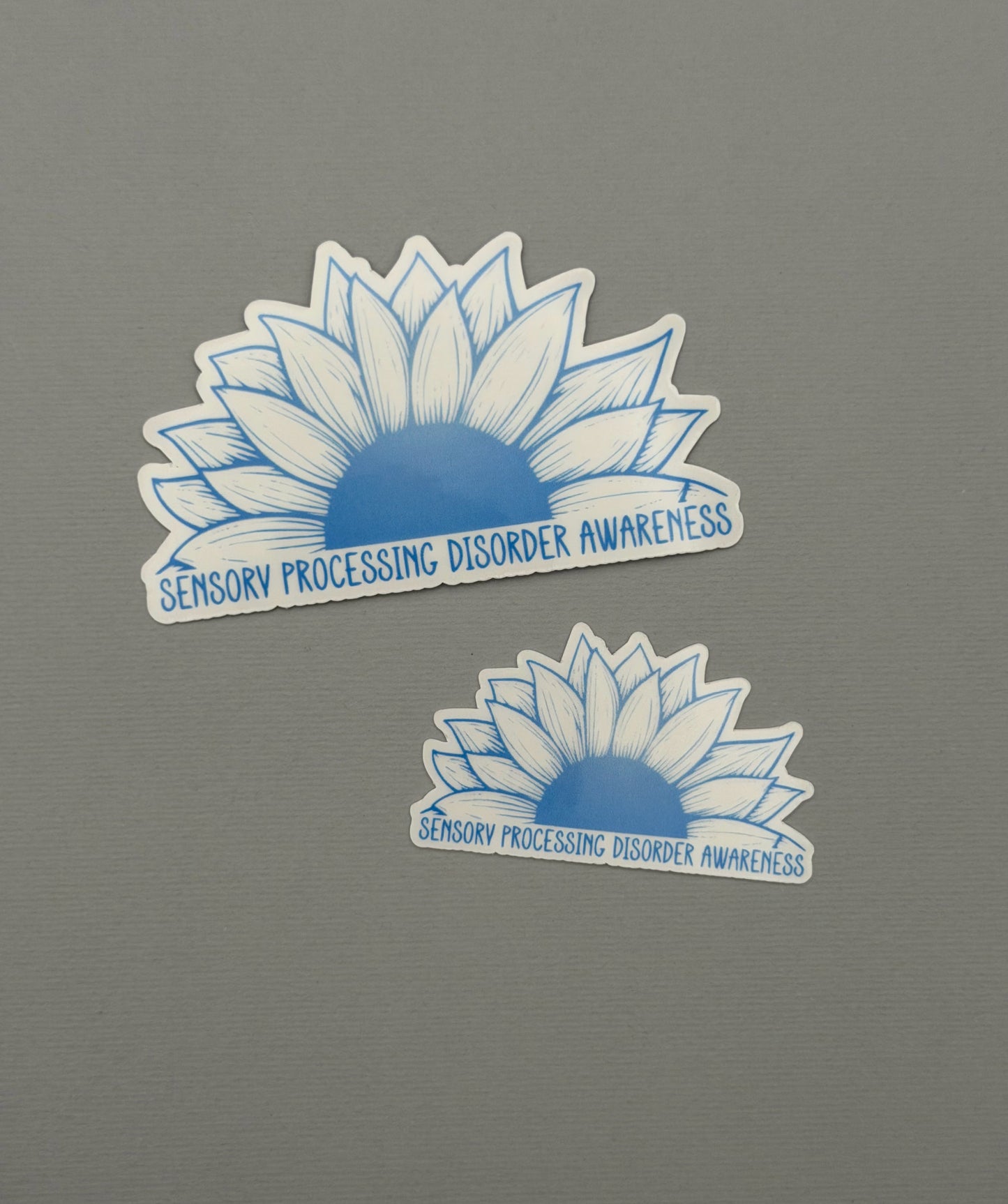 Sensory Processing Disorder Awareness Sunflower Sticker or Magnet | SPD