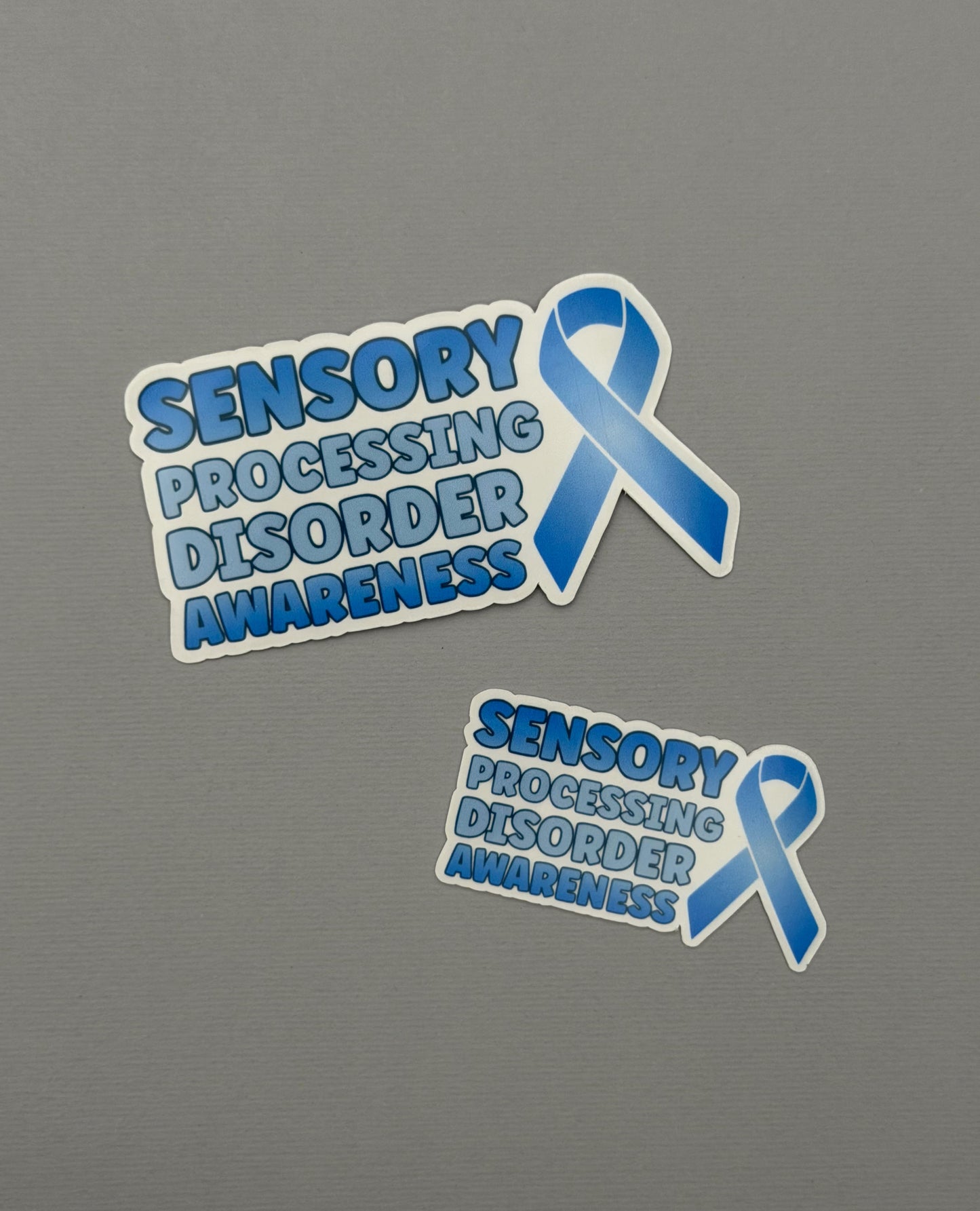 Sensory Processing Disorder Awareness with Ribbon Sticker or Magnet | SPD