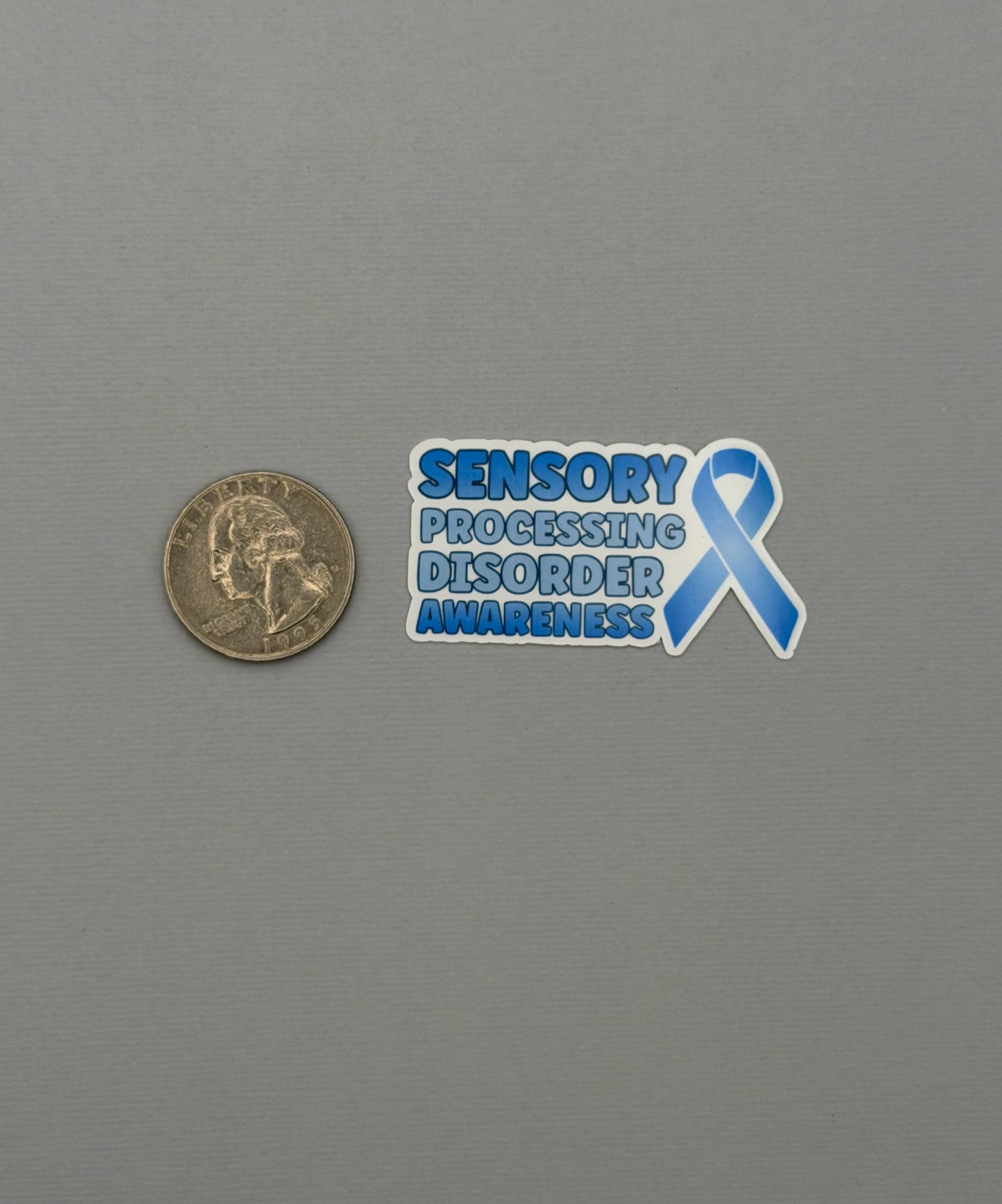 Sensory Processing Disorder Awareness with Ribbon Sticker or Magnet | SPD