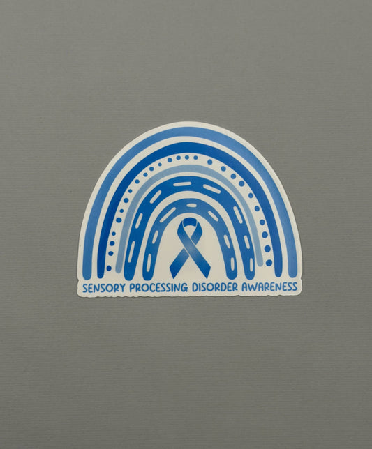 Sensory Processing Disorder Awareness Rainbow Sticker or Magnet | SPD