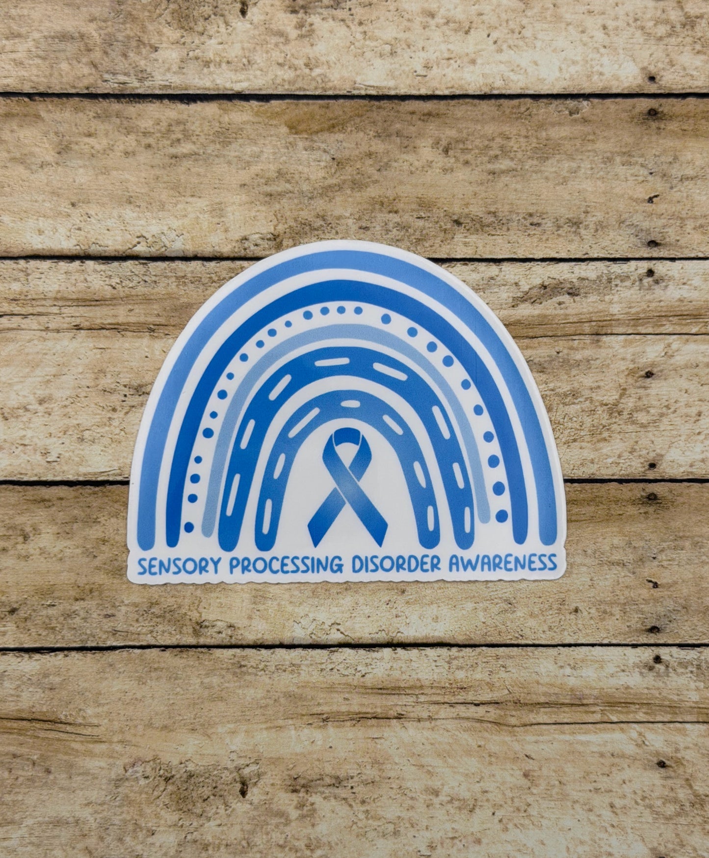 Sensory Processing Disorder Awareness Rainbow Sticker or Magnet | SPD