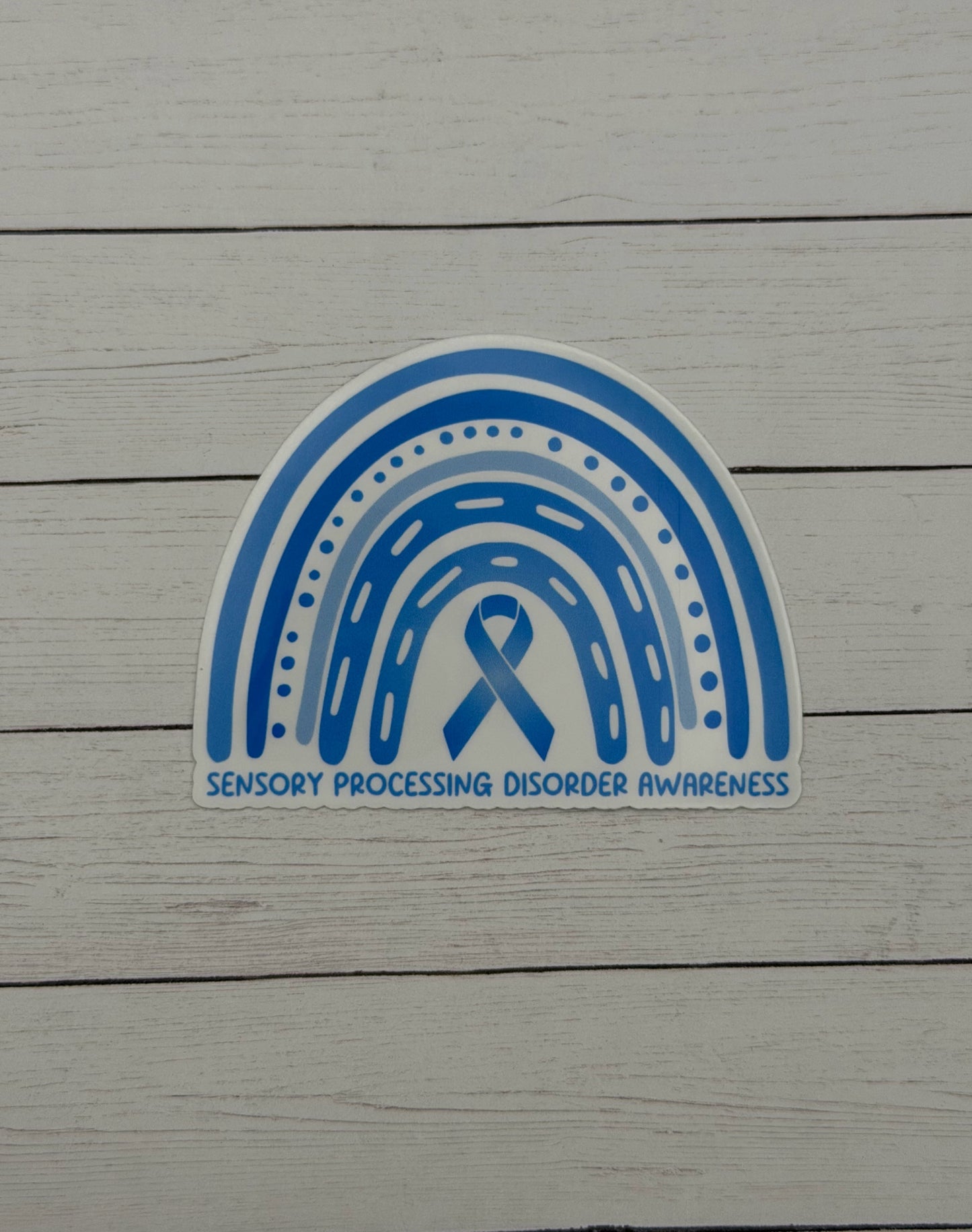 Sensory Processing Disorder Awareness Rainbow Sticker or Magnet | SPD