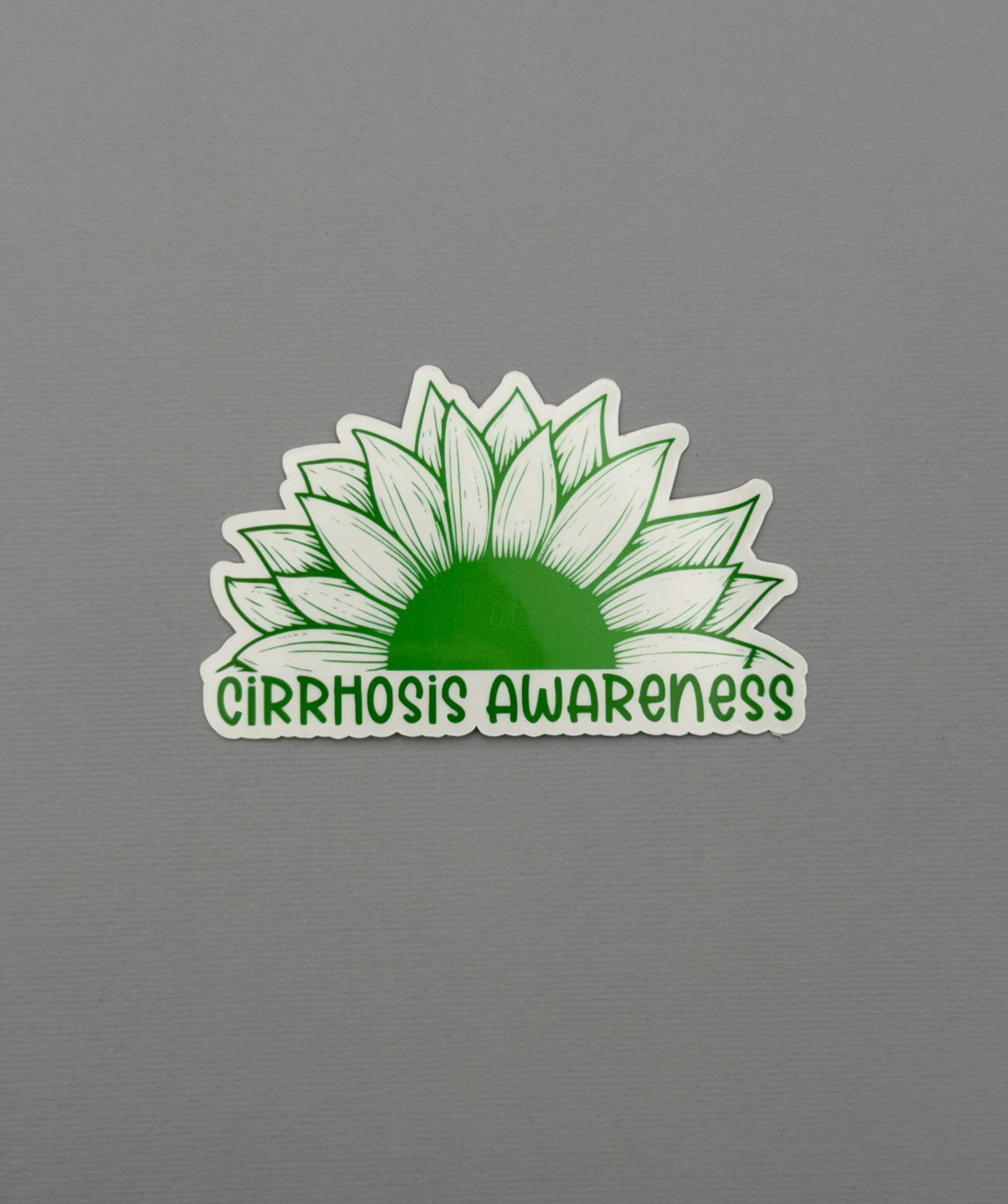 Cirrhosis Awareness Sunflower Sticker or Magnet