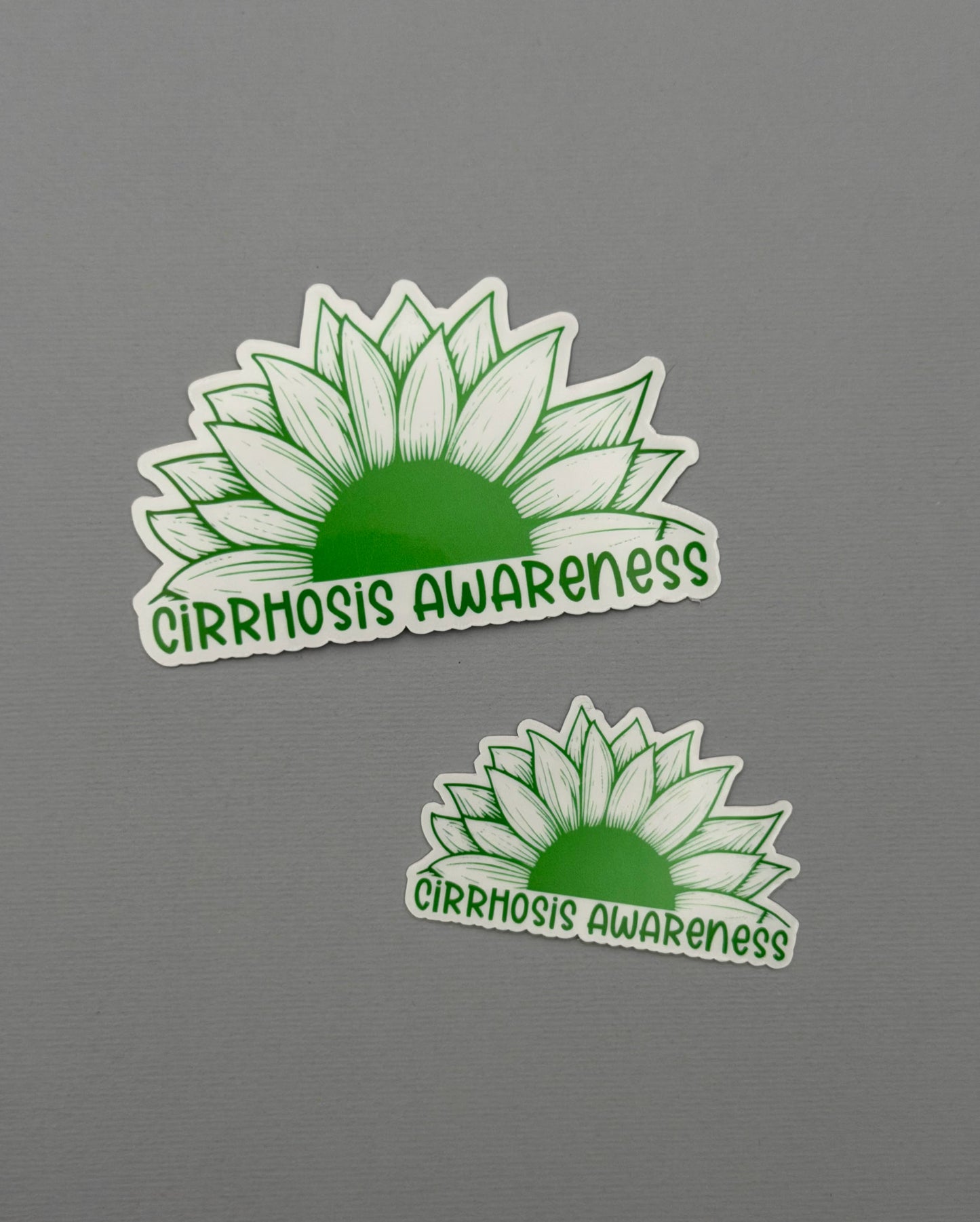Cirrhosis Awareness Sunflower Sticker or Magnet