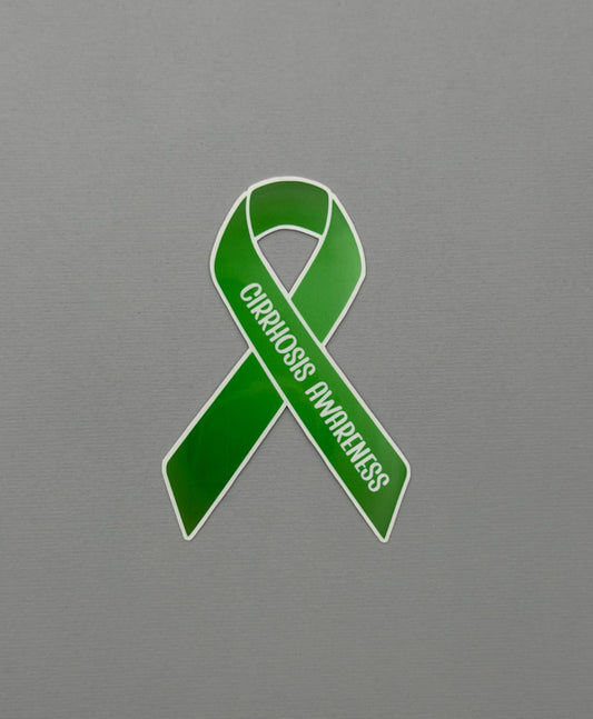 Cirrhosis Awareness Ribbon Sticker or Magnet
