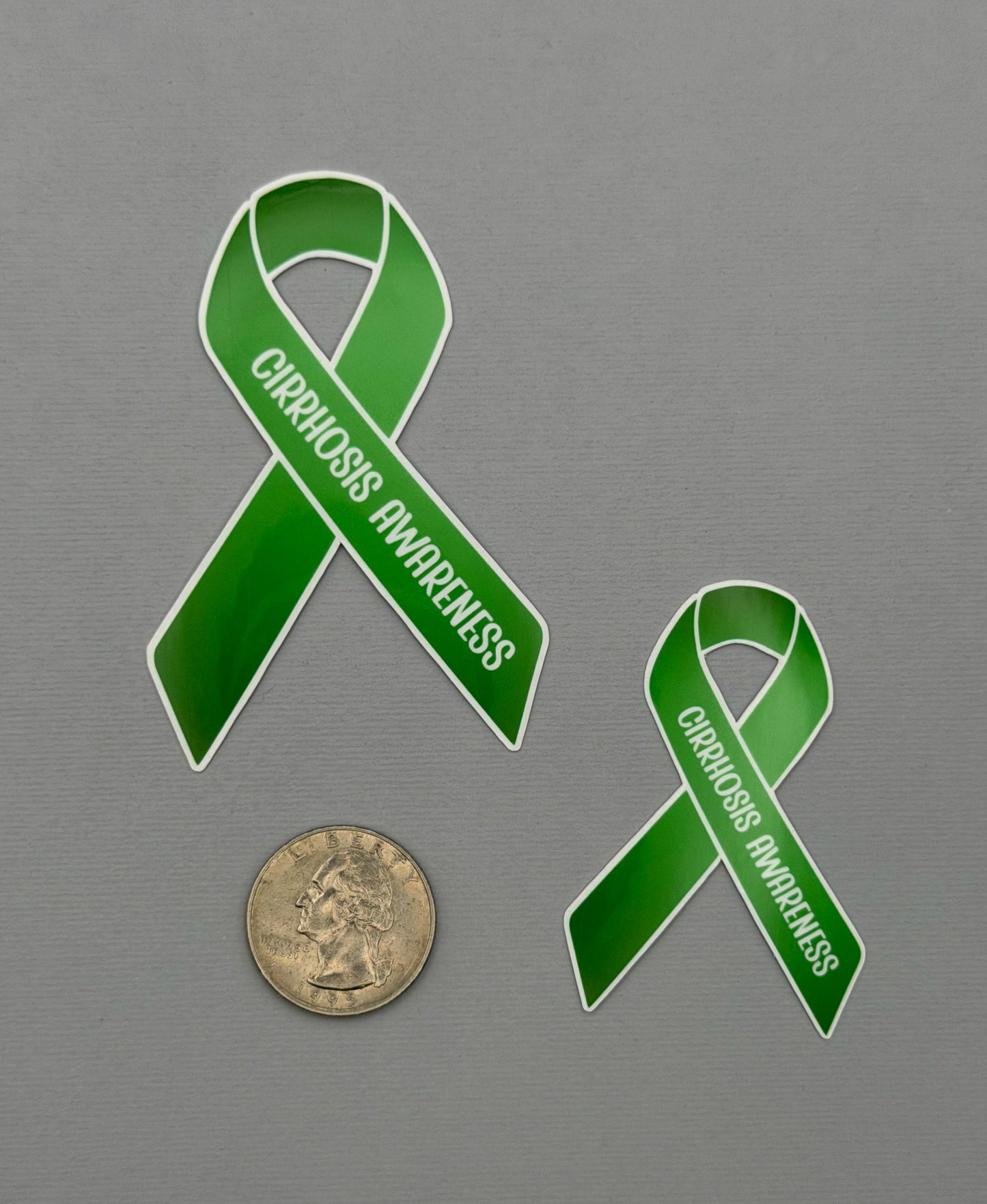Cirrhosis Awareness Ribbon Sticker or Magnet