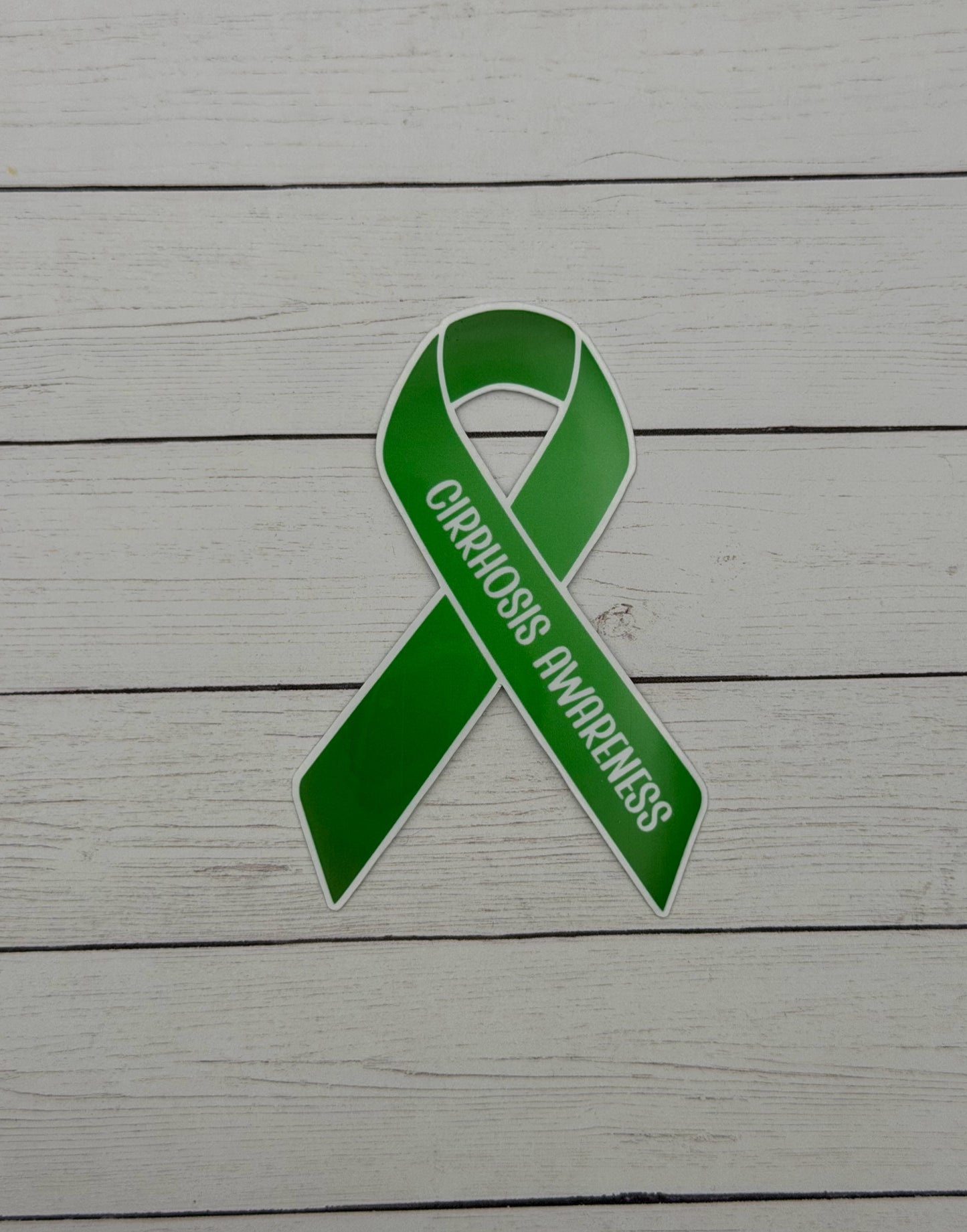 Cirrhosis Awareness Ribbon Sticker or Magnet