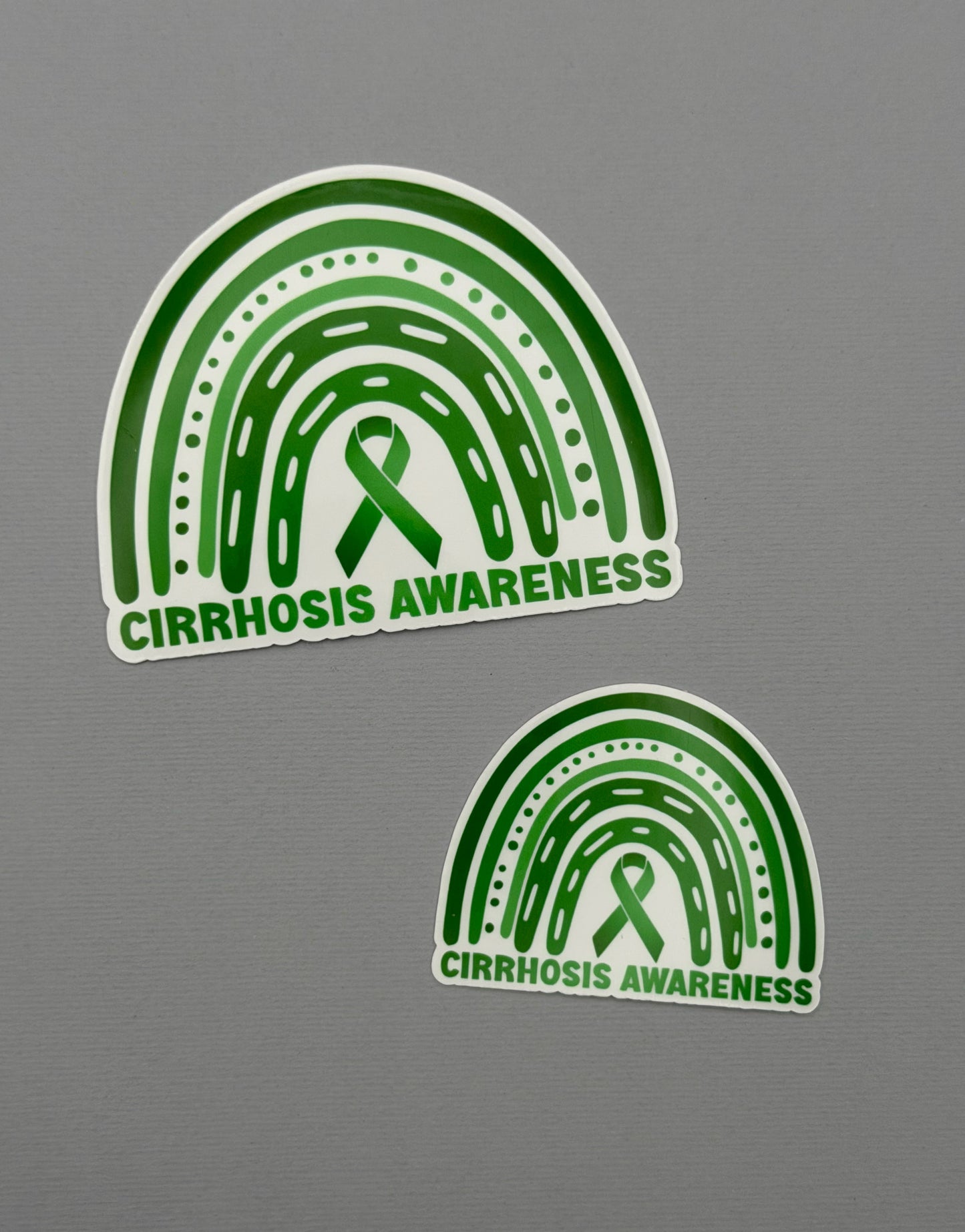 Cirrhosis Awareness Rainbow Sticker or Magnet