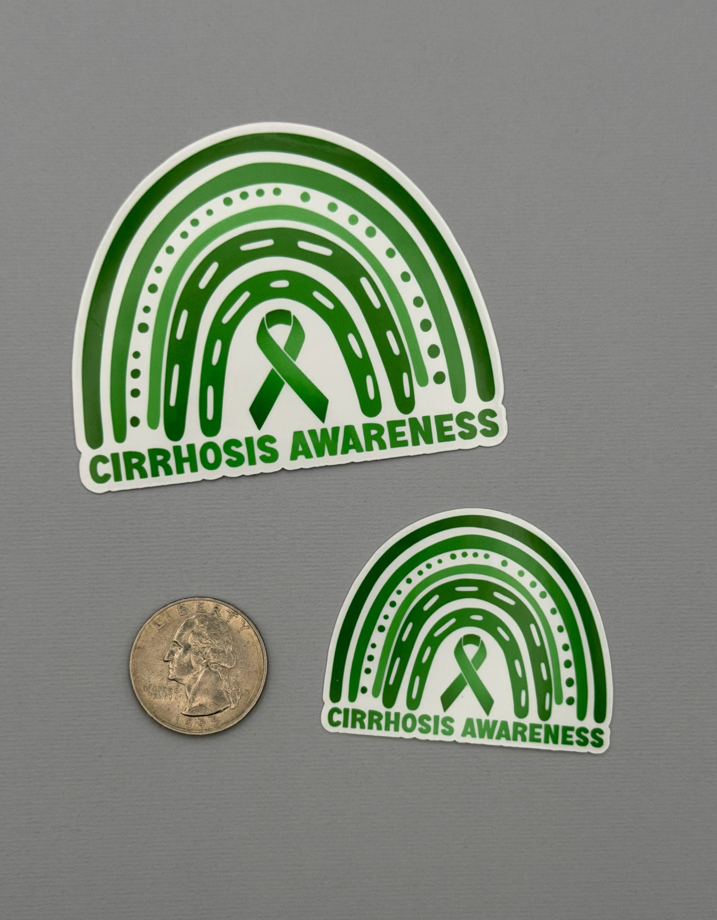 Cirrhosis Awareness Rainbow Sticker or Magnet