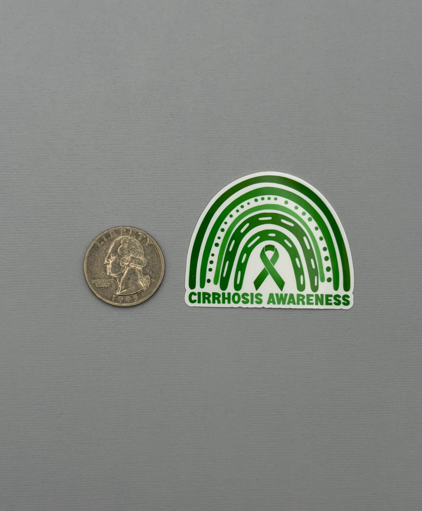 Cirrhosis Awareness Rainbow Sticker or Magnet