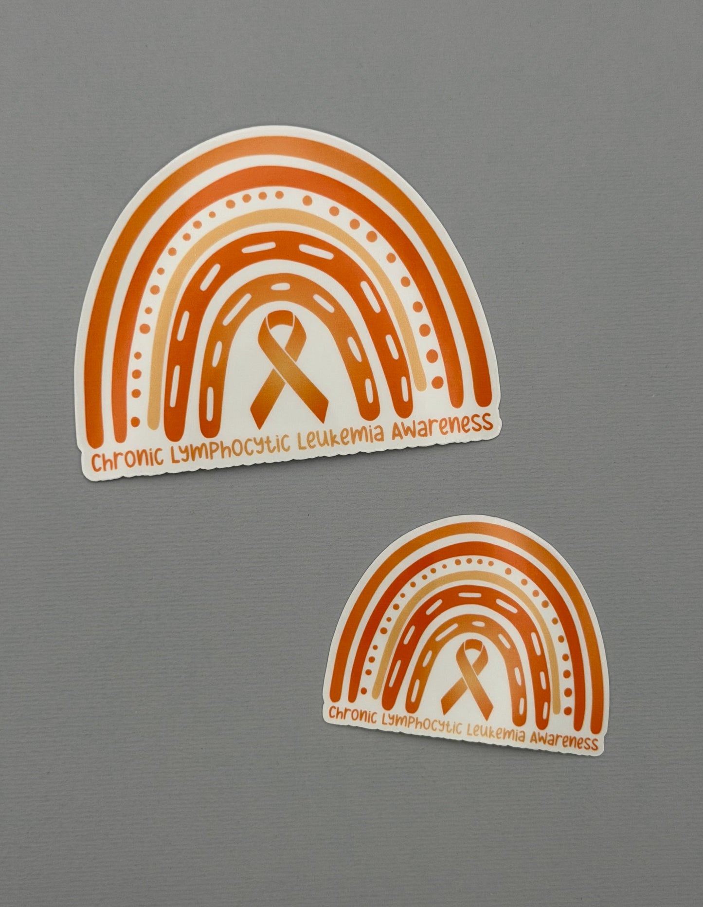 Chronic Lymphocytic Leukemia (CLL) Awareness Rainbow Sticker or Magnet