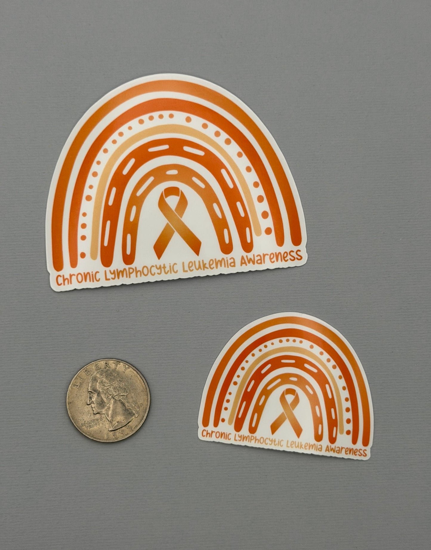 Chronic Lymphocytic Leukemia (CLL) Awareness Rainbow Sticker or Magnet