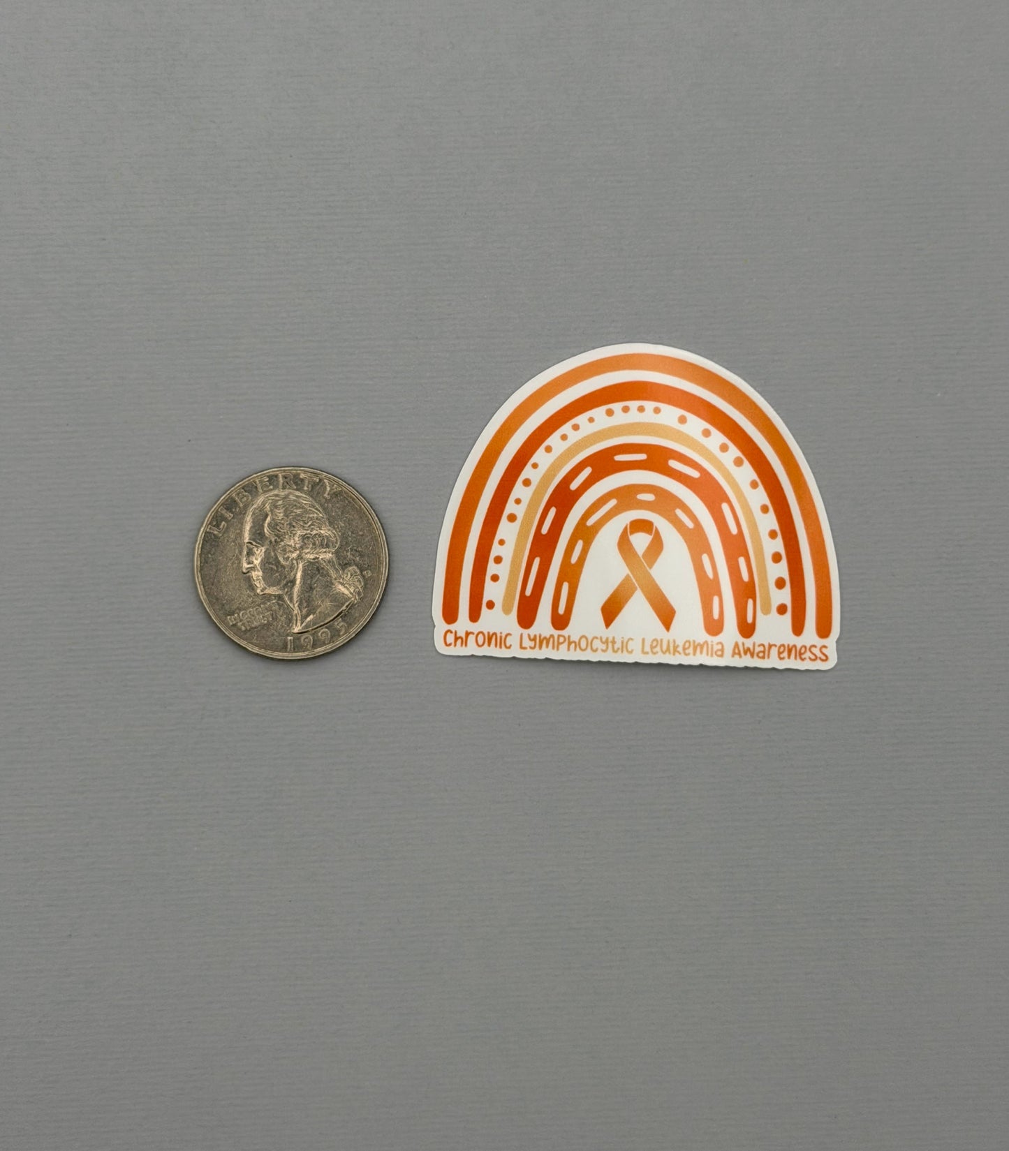 Chronic Lymphocytic Leukemia (CLL) Awareness Rainbow Sticker or Magnet