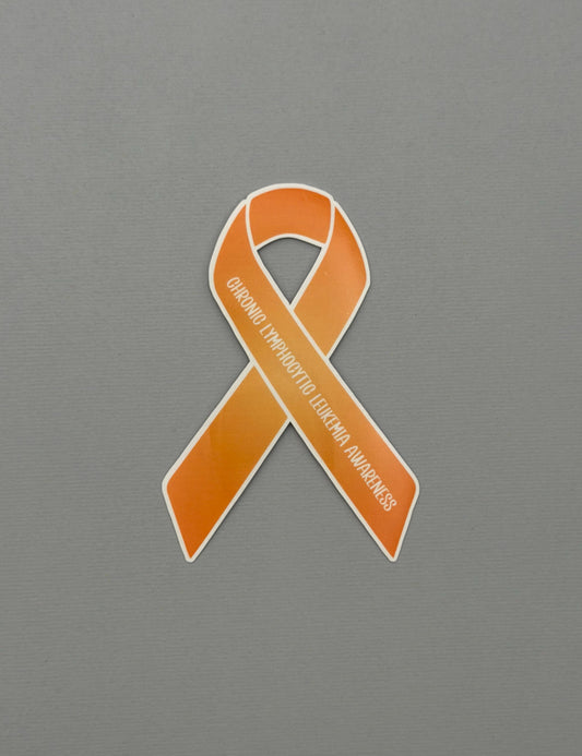 Chronic Lymphocytic Leukemia (CLL) Awareness Ribbon Sticker or Magnet