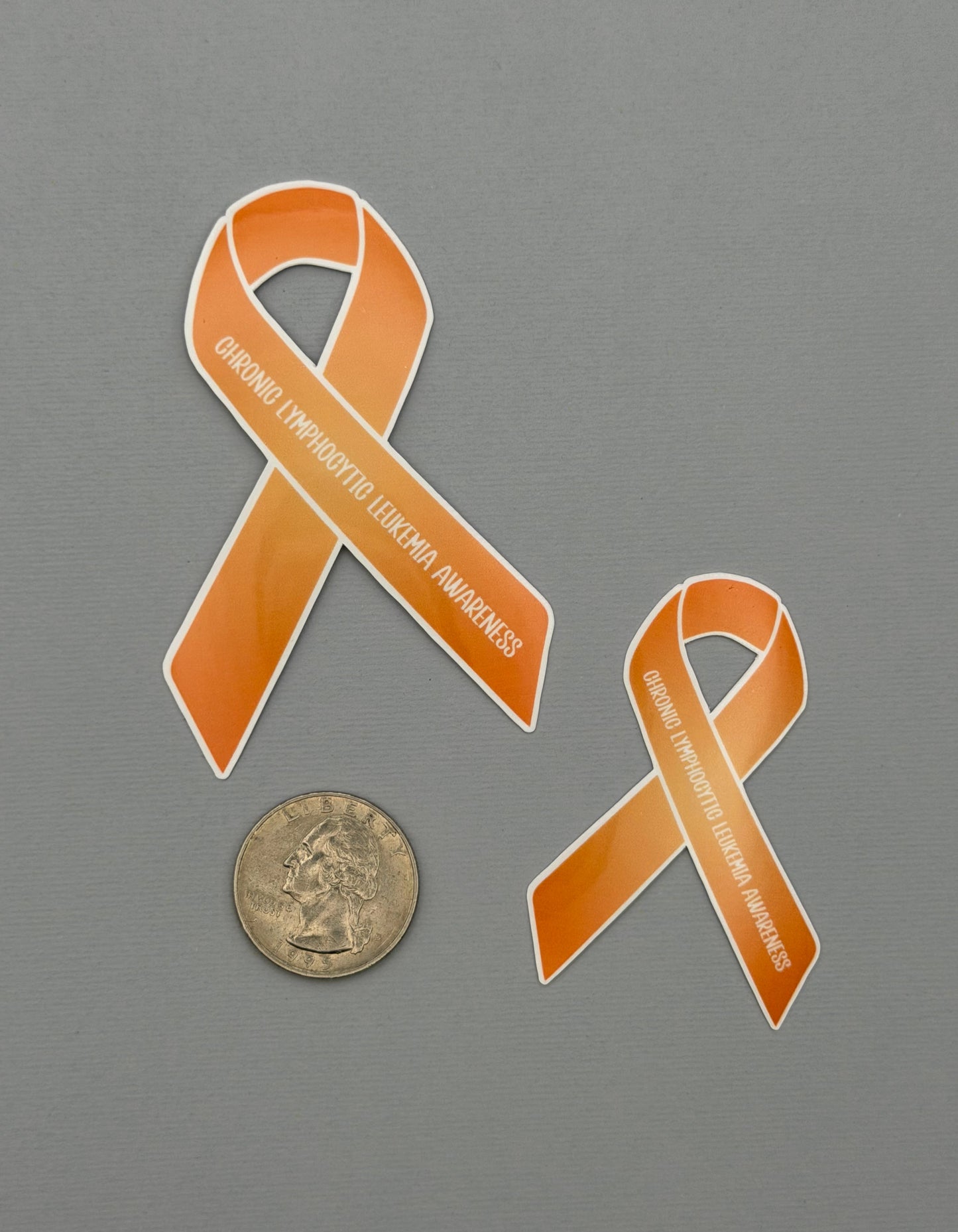 Chronic Lymphocytic Leukemia (CLL) Awareness Ribbon Sticker or Magnet